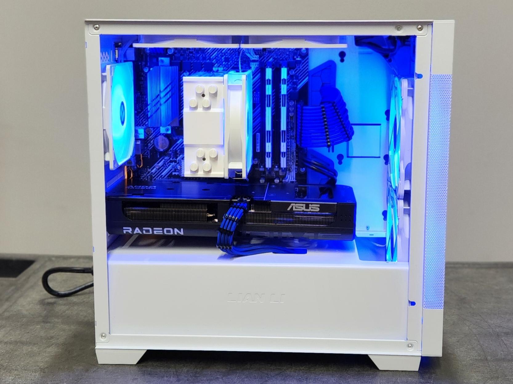 Arctic Blaze 🔥 Custom Gaming PC | Ryzen 7 5800XT | RX 9060 XT | 32GB RAM | 1TB SSD