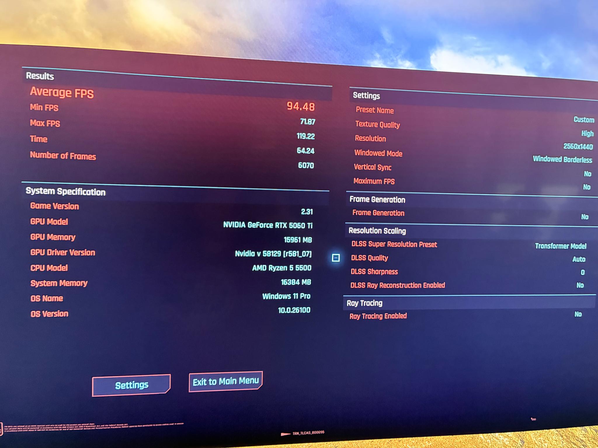Ryzen 5 5500 + RTX 5060 Ti 16GB Gaming PC