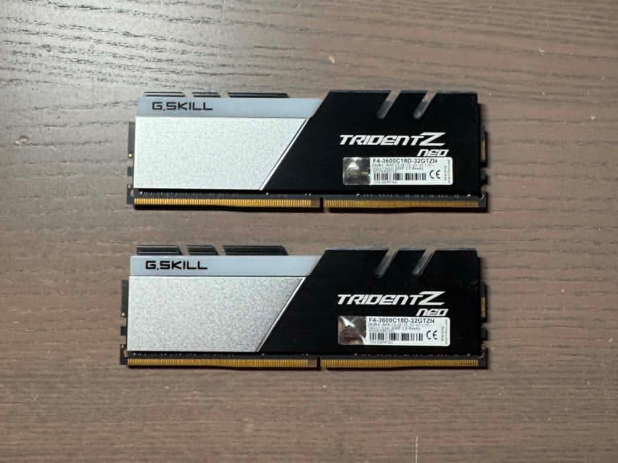 G.SKILL Trident Z Neo DDR4-3600 32GB (2x16GB) DIMM Intel XMP 2.0 Ready CL18
