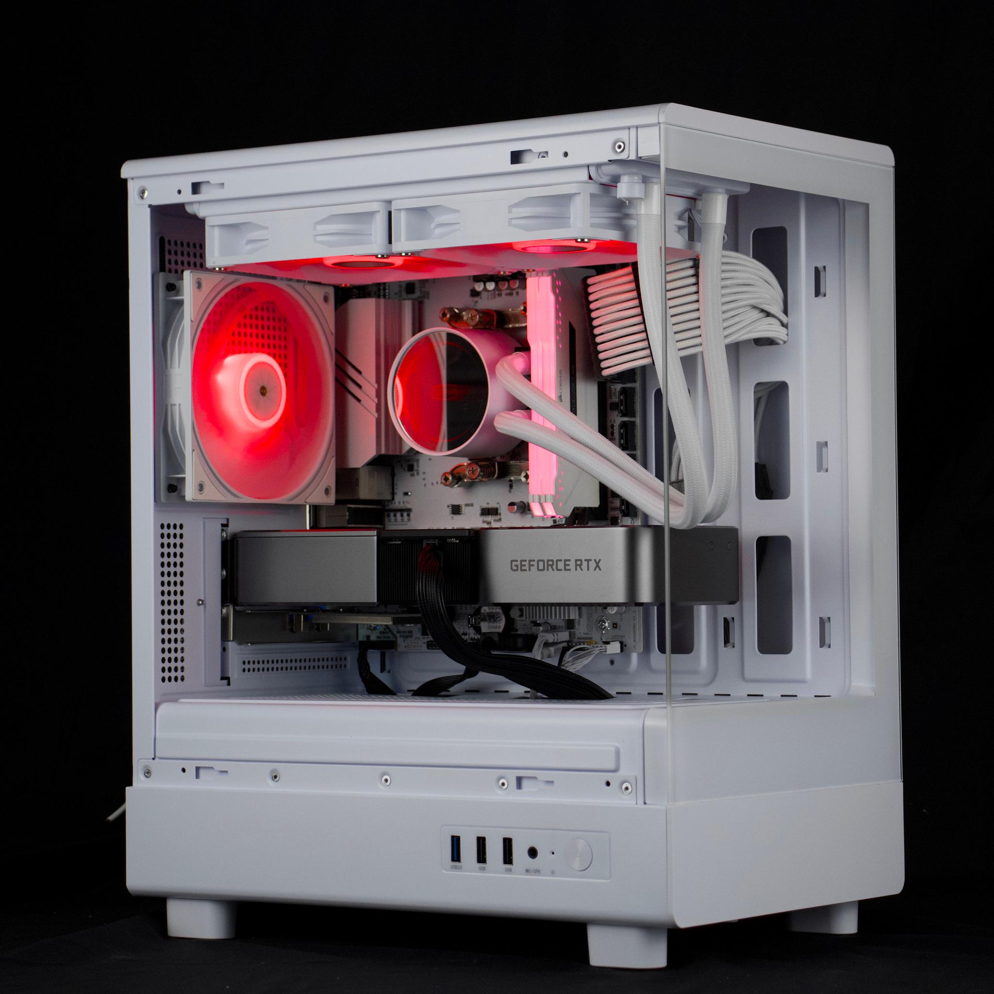 🧊❄️🧊 White Gaming PC – RTX 3070 TI, Ryzen 5 5600, 16GB RAM, 1TB NVMe SSD - WiFi, BlueTooth 🧊❄️🧊