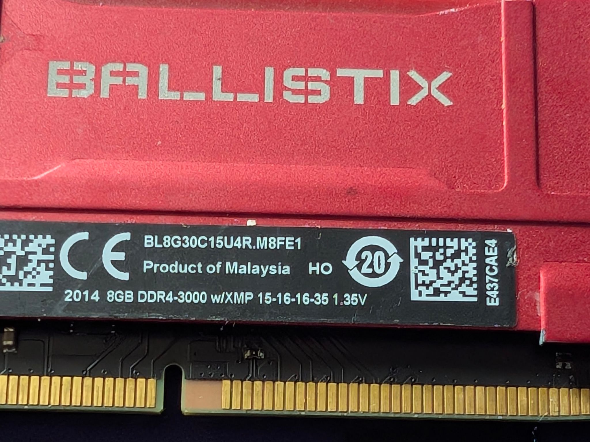 32gb kit ( 4x8 GB ) kit of ballistix ram ddr4