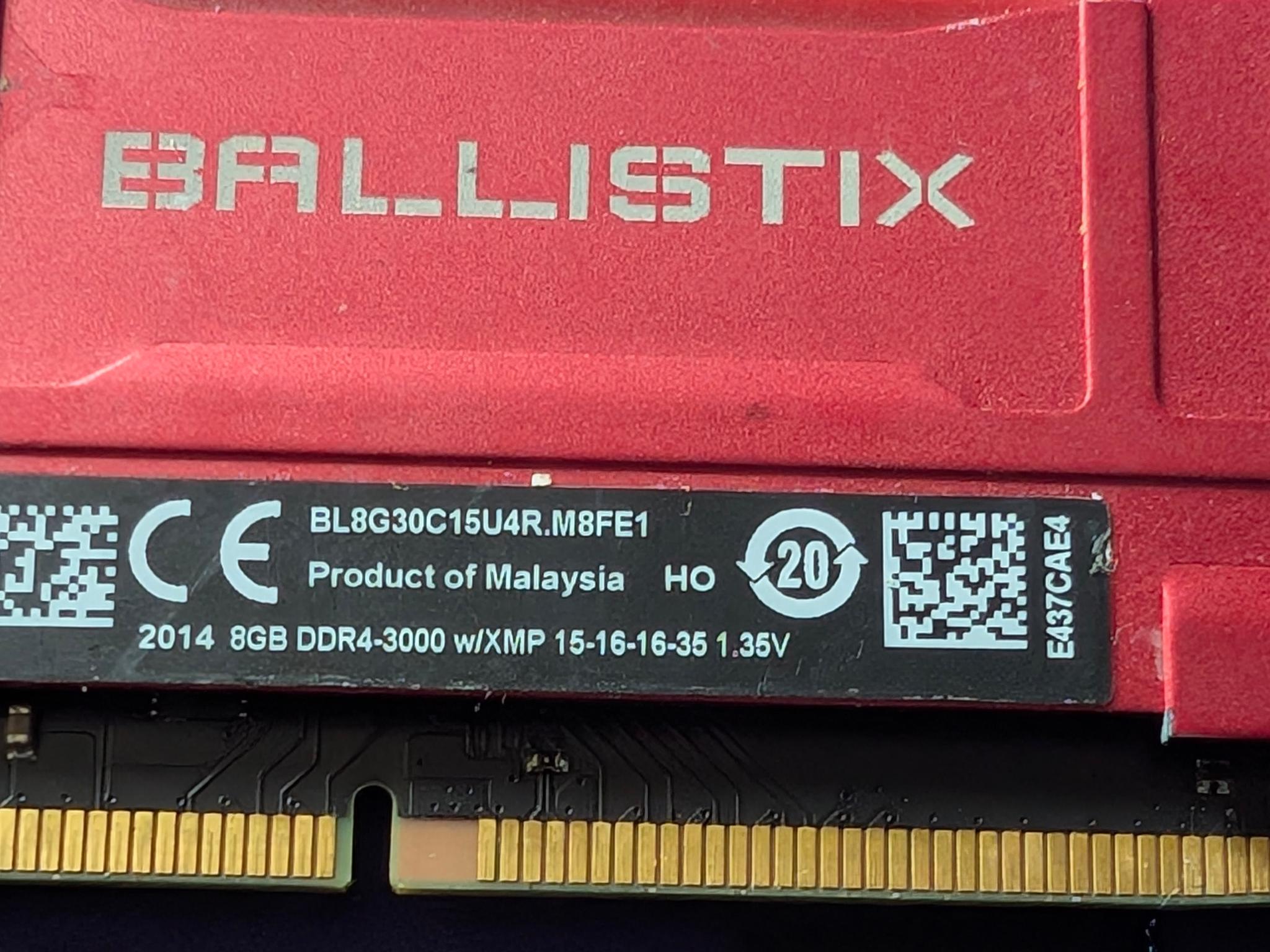 32gb kit ( 4x8 GB ) kit of ballistix ram ddr4