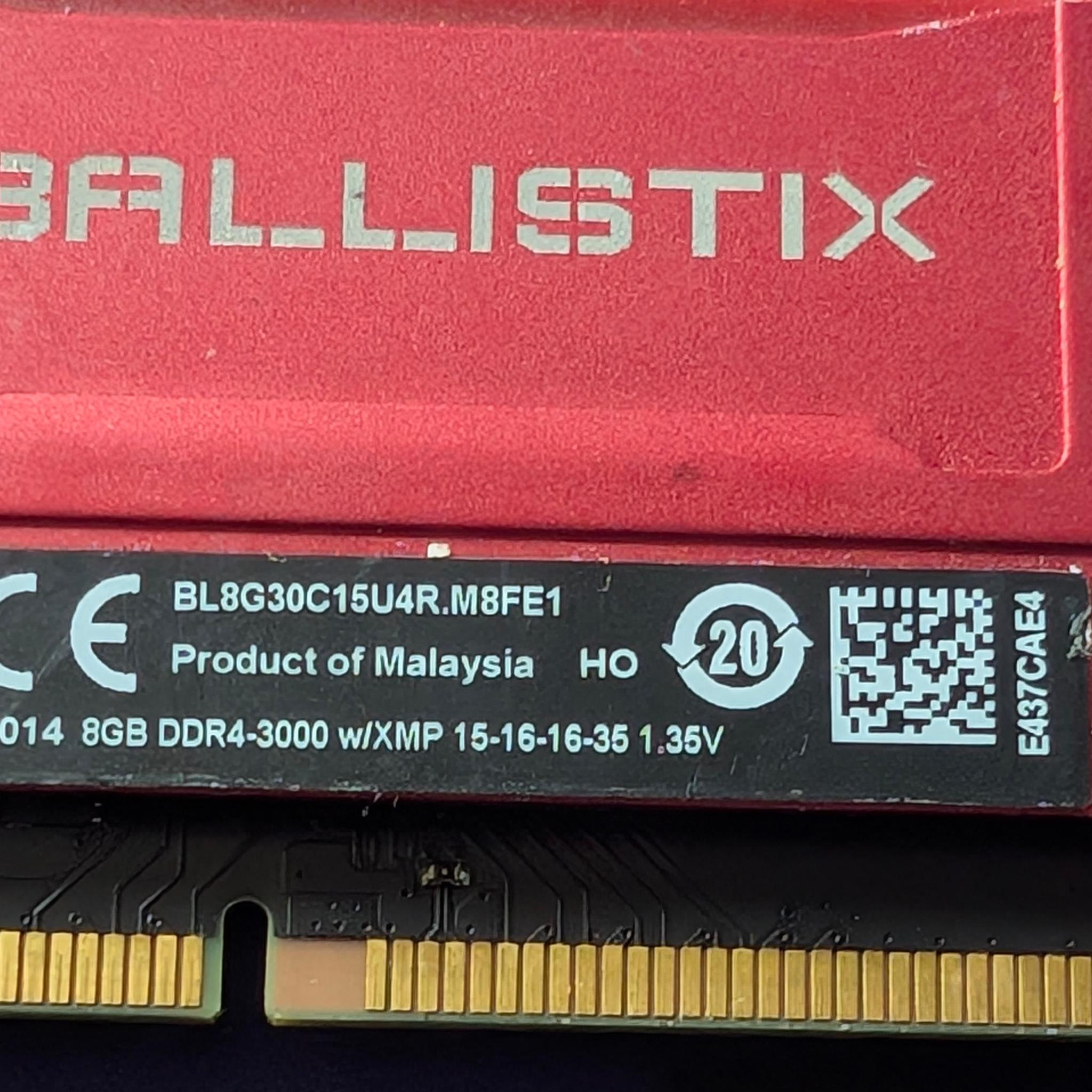 32gb kit ( 4x8 GB ) kit of ballistix ram ddr4