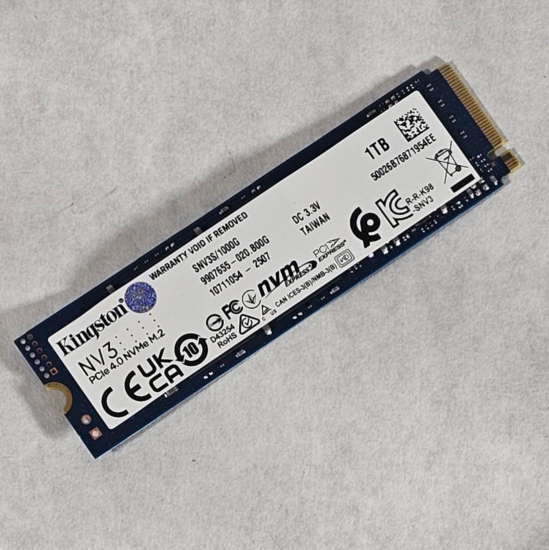 1TB NVMe M.2 SSD Kingston