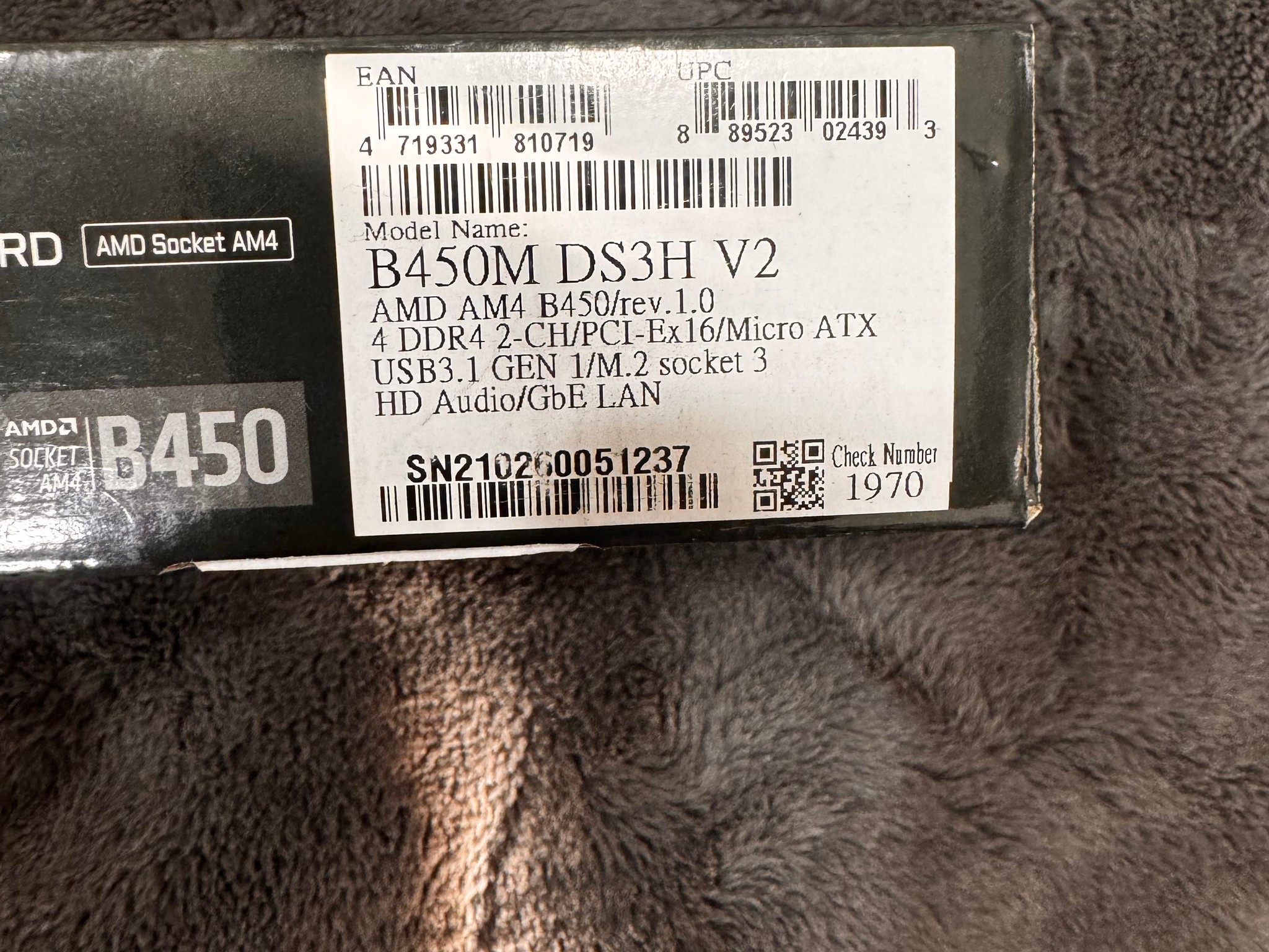 GIGABYTE B450M DS3H V2 READ DESC