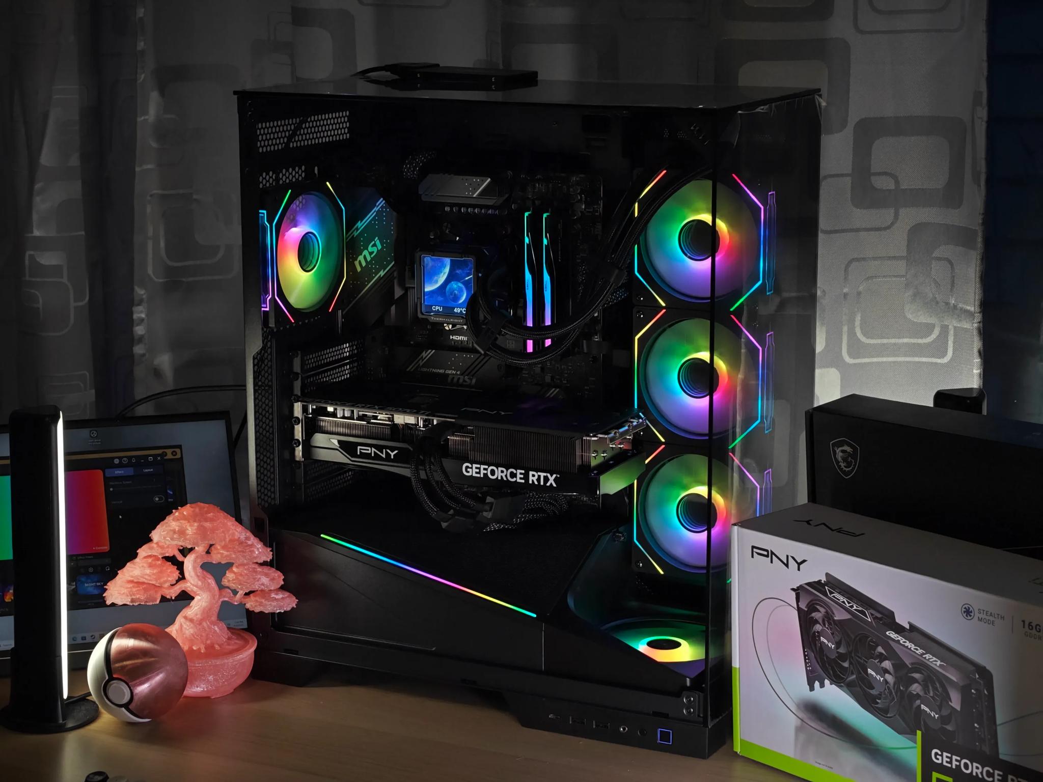 (NO GPU), Ryzen 9800X3D, 2TB NVMe, 32GB DDR5, 1050W PSU Gaming PC