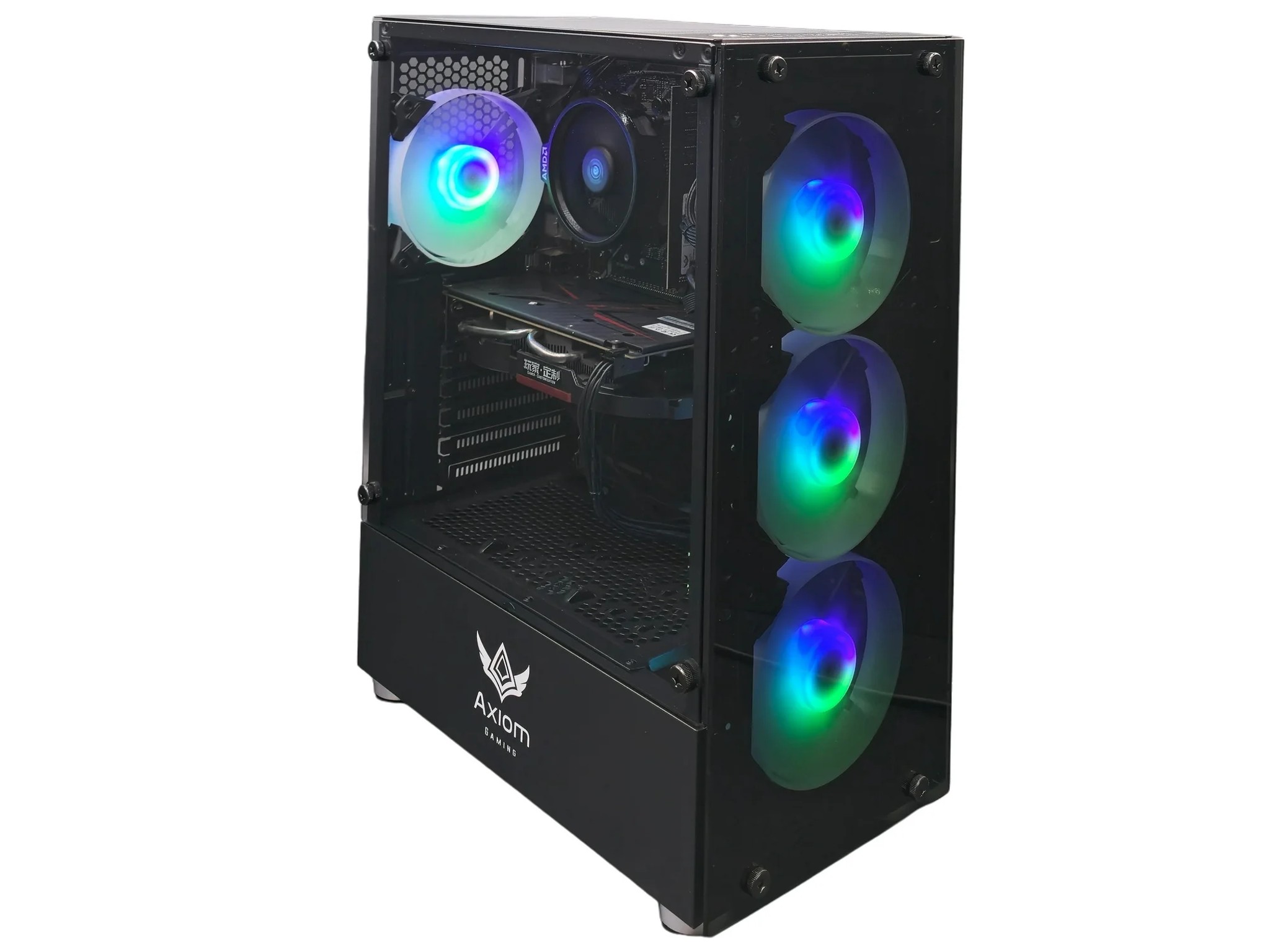 Axiom Gaming Black PC –  Specter | Ryzen 5 2400G | GTX 1050 Ti | 16GB RAM | 512GB SSD | Win 11