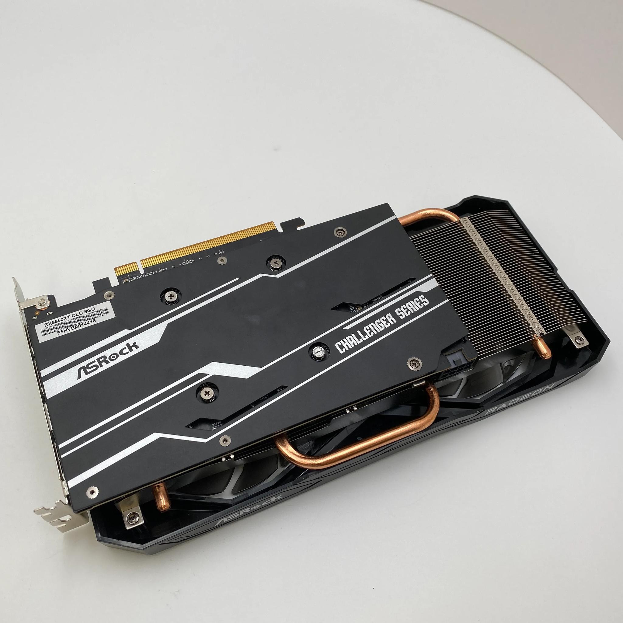 ASRock Challenger D Radeon RX 6650 XT 8GB GDDR6 PCI Express 4.0 Video Card RX665