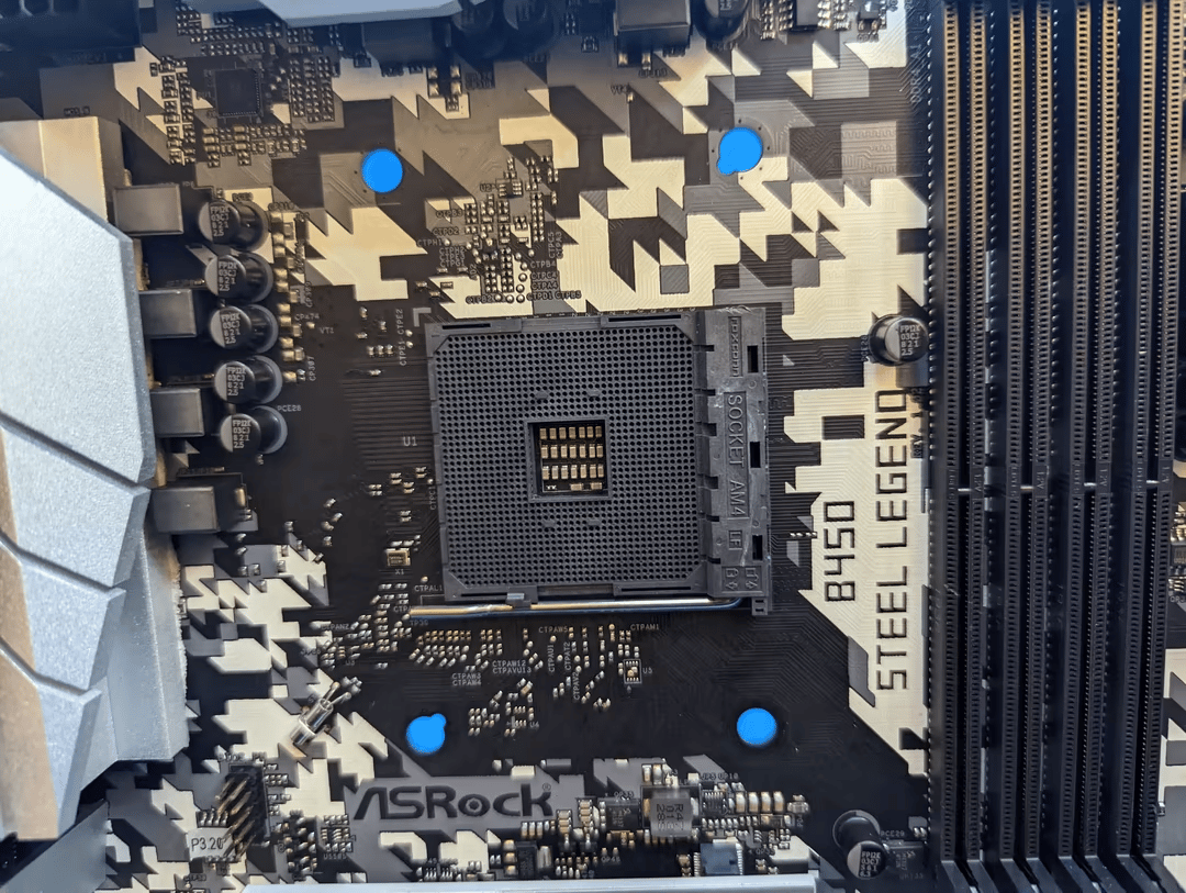ASRock B450 Steel Legend AMD Socket AM4 DDR4 ATX Desktop Motherboard No I/O