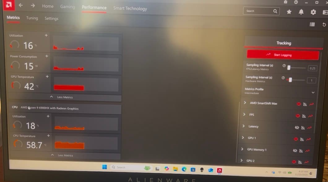 Alienware M17 R5 17.3'' (1TB SSD. AMD Ryzen 9 6900HX, 4.9GHz 32GB RAM) Laptop