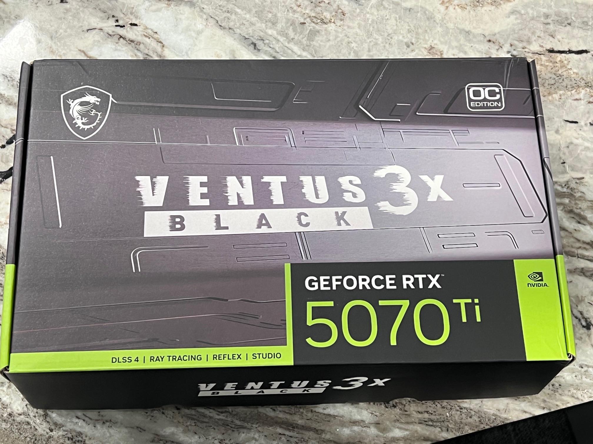 DAMAGED - MSI GeForce RTX 5070 Ti 16G VENTUS 3X OC