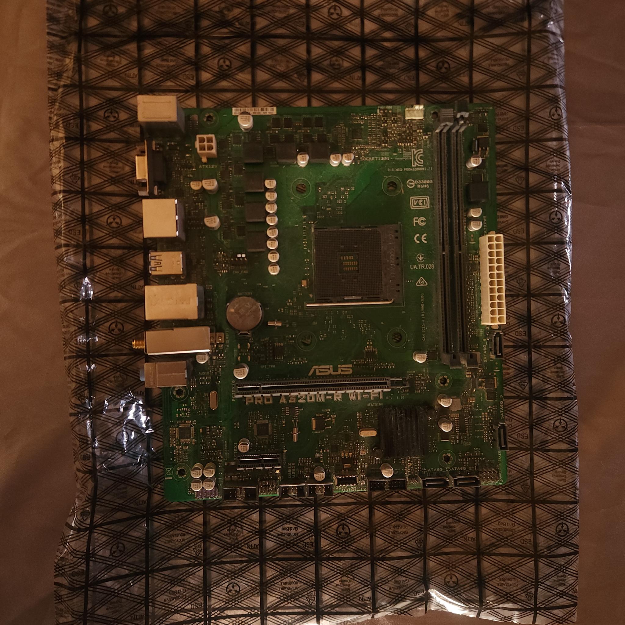 ASUS PRO A320M-R WI-FI-SI AMD Socket AMD A320 MicroATX Desktop Motherboard A