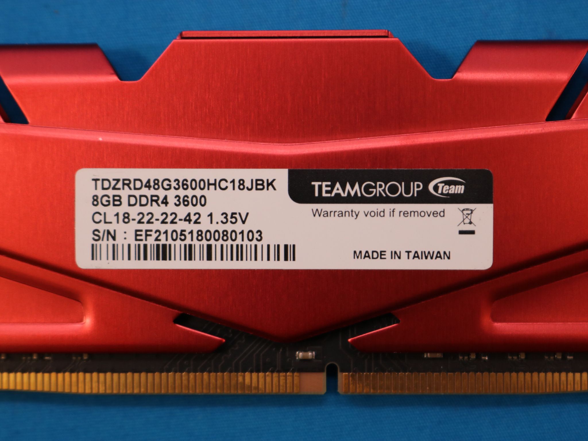 2x8GB DDR4 3600Mhz TeamGroup TDZRD48G3600HC18JBK - 4119674137