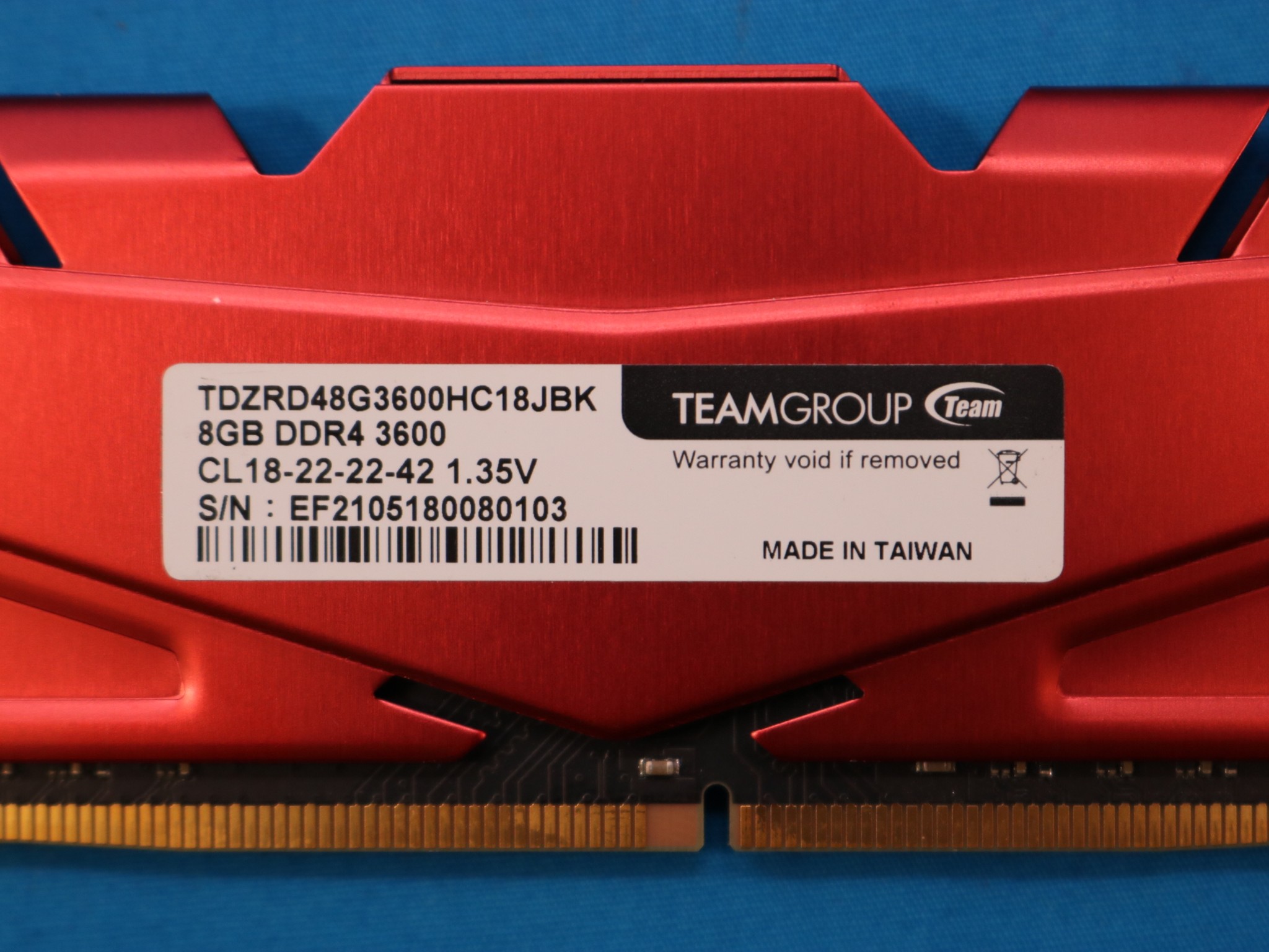 2x8GB DDR4 3600Mhz TeamGroup TDZRD48G3600HC18JBK - 4119674137