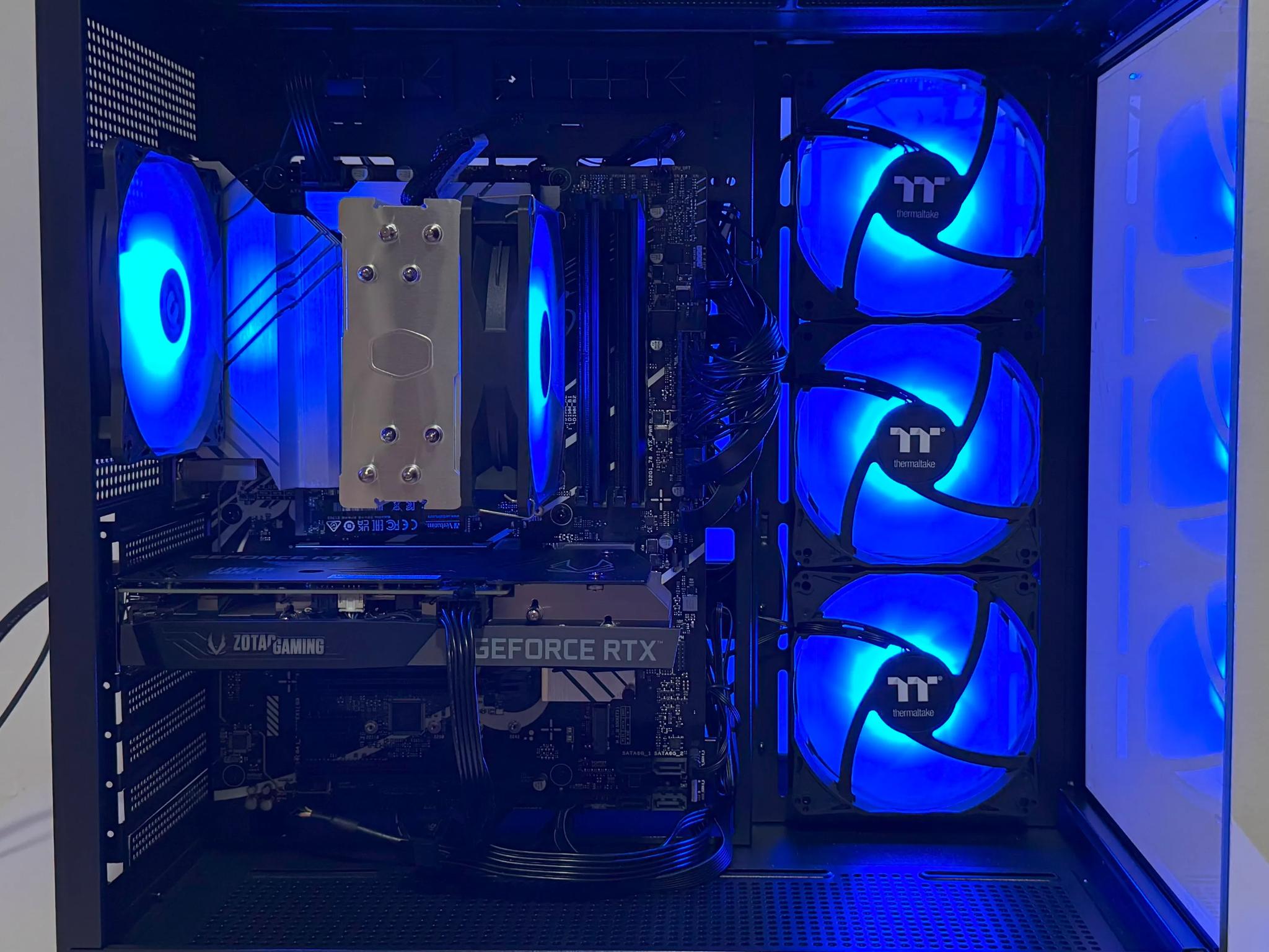 Intel Core i5 14400F ASUS Prime Z790-V AX GeForce RTX 3060 12GB 1TB SSD 32GB DDR5 Thermaltake Case