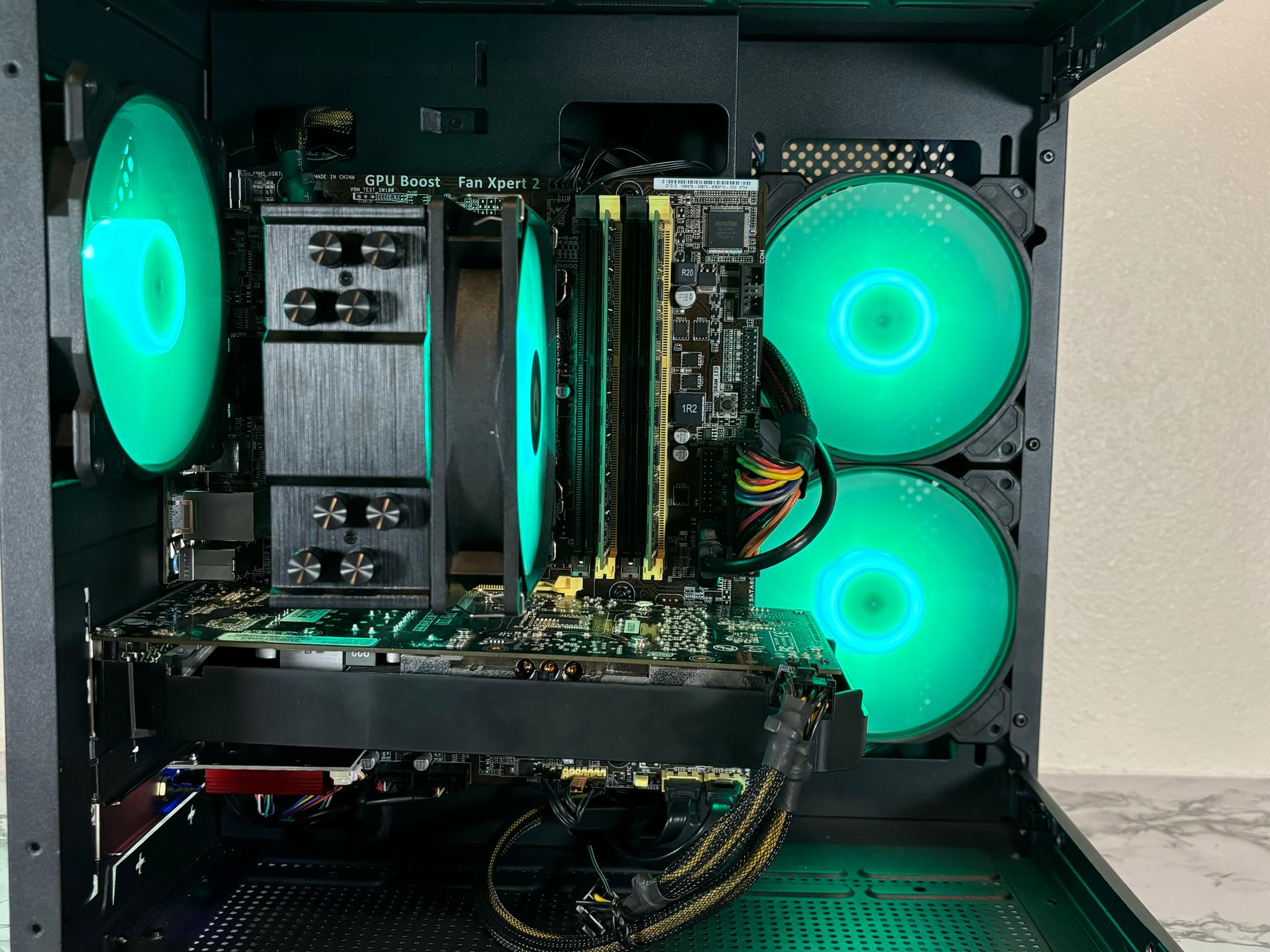 Black RGB Gaming PC | i7-4770* + GTX 1060 6GB + 16GB RAM | WiFi INCLUDED