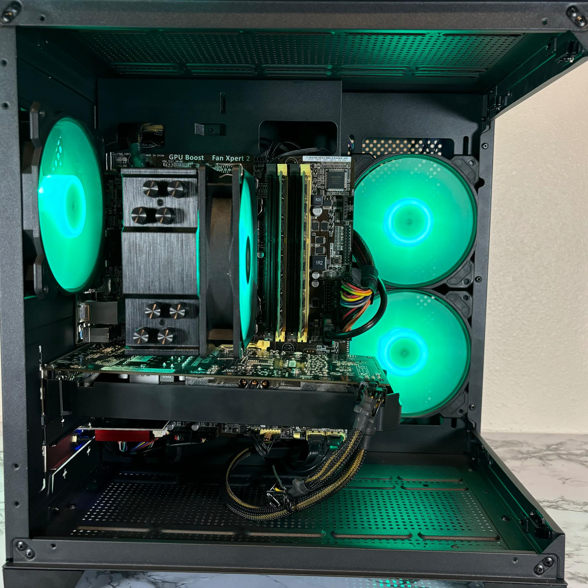Black RGB Gaming PC | i7-4770* + GTX 1060 6GB + 16GB RAM | WiFi INCLUDED