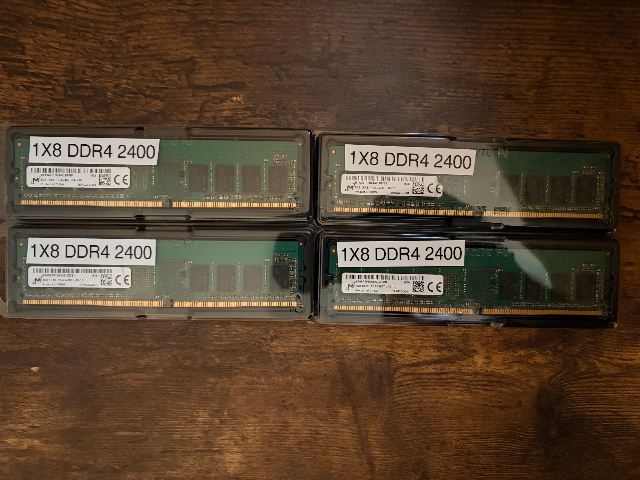 (USED) Micron DDR4 2400MT/S 32GB (4x8GB)