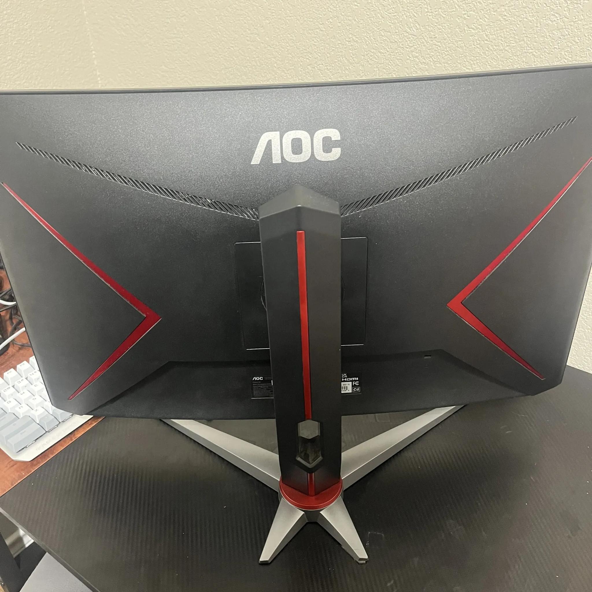 AOC C27G2Z 27" 0.5ms 240Hz Curved Frameless Ultra-Fast Gaming Monitor, FHD 1080p, Height Adjustable