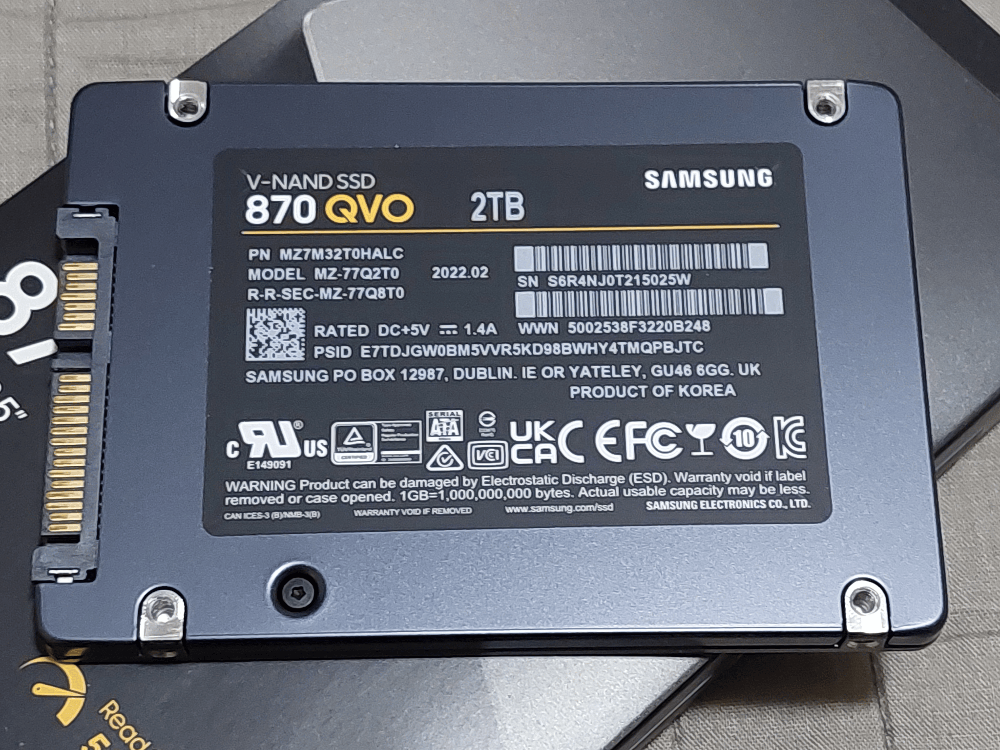 Samsung 870 QVO 2TB SSD