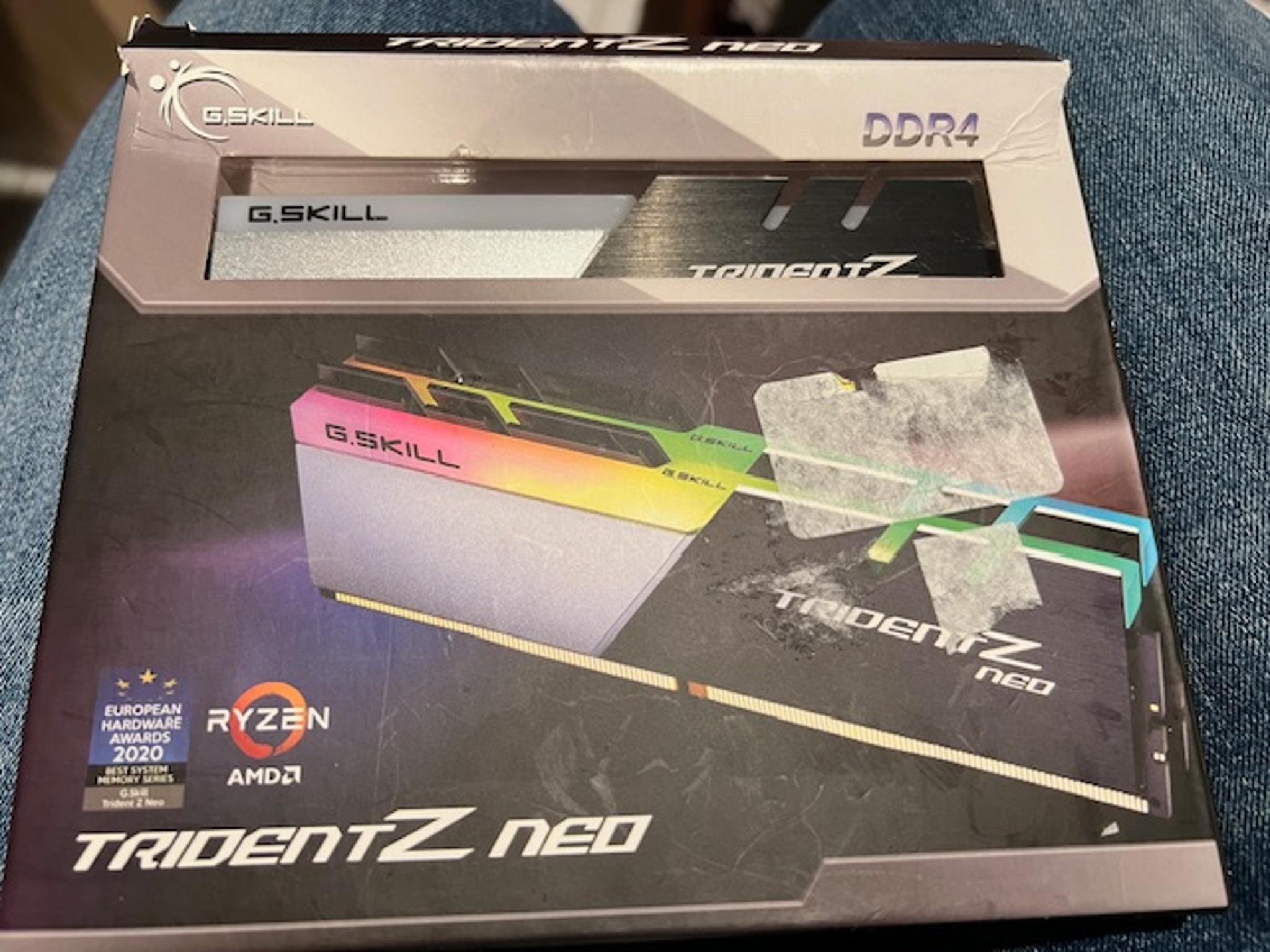 G.SKILL TRIDENT Z NEO 16GB  (8GB X2) DDR4 3600 Mhz CL18 RGB Memory Kit.