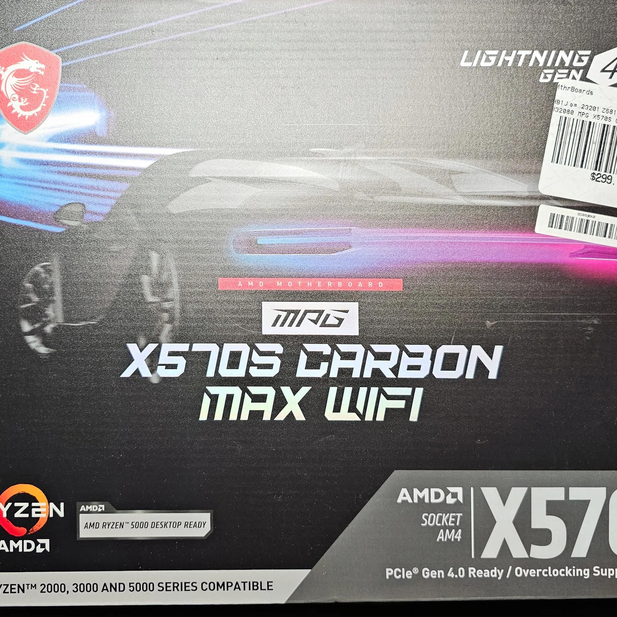 X570S Motherboard, Ryzen 9 CPU, 64GB RAM, 2TB SSD, Windows 11 Pro