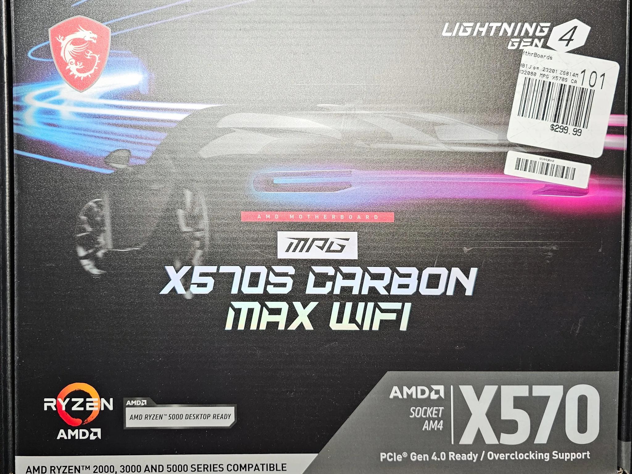X570S Motherboard, Ryzen 9 CPU, 64GB RAM, 2TB SSD, Windows 11 Pro