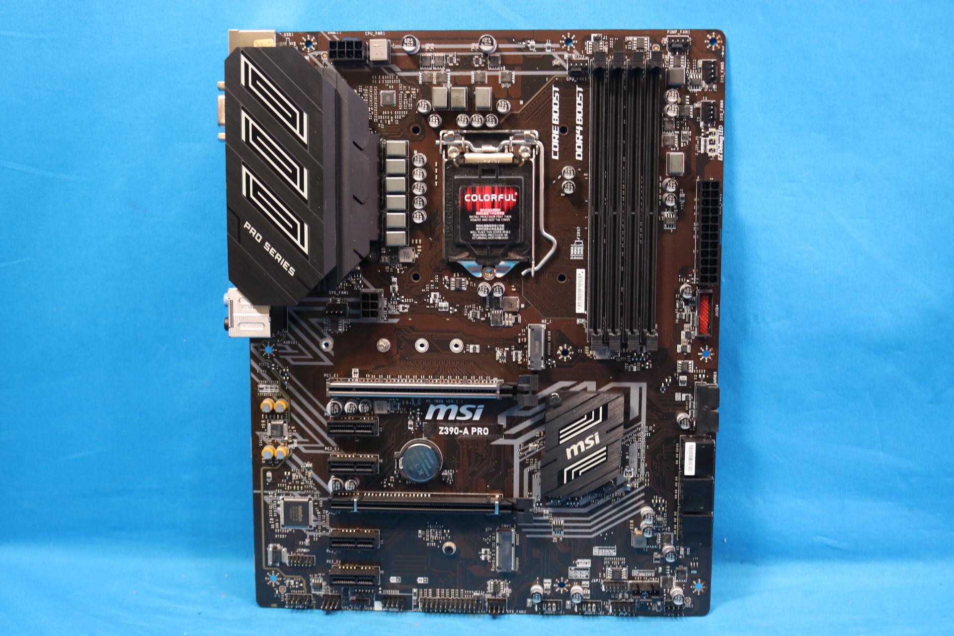 MSI Z390-A PRO Intel LGA1151/Socket H4 DDR4 ATX Desktop Motherboard No I/O Shield - 4142962189