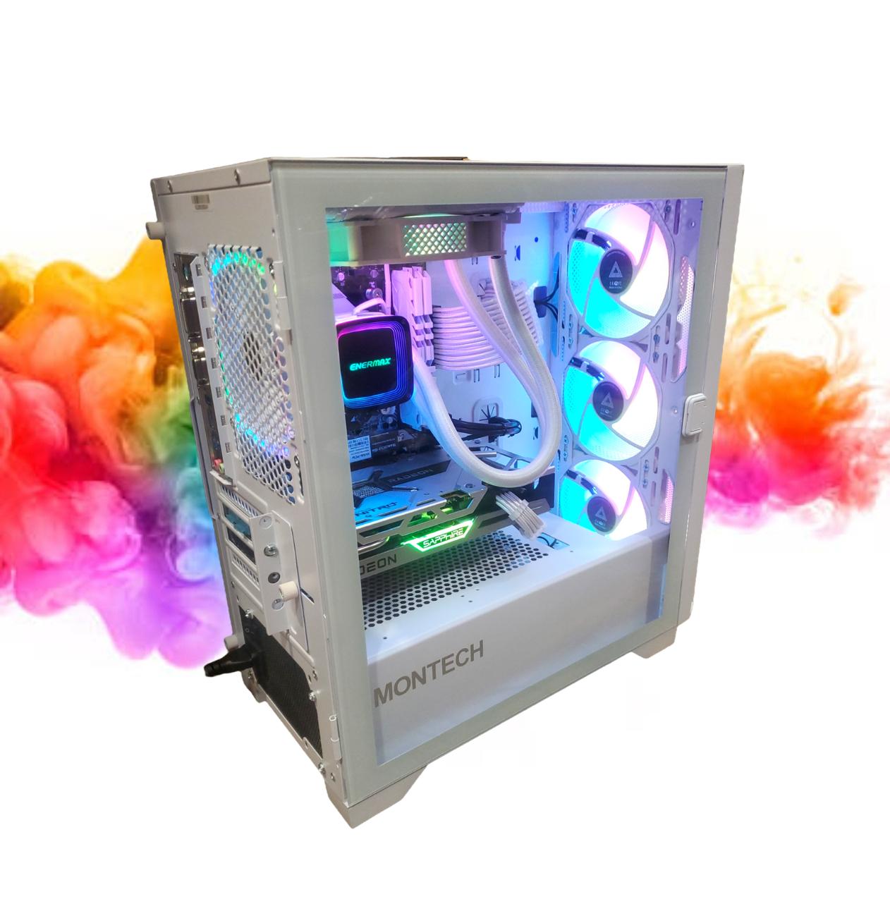 SALE: Watercooled PC 6600 XT + 3600 + 16GB DDR4 RAM + 512GB SSD + 120MM AiO ( All White Gaming PC )