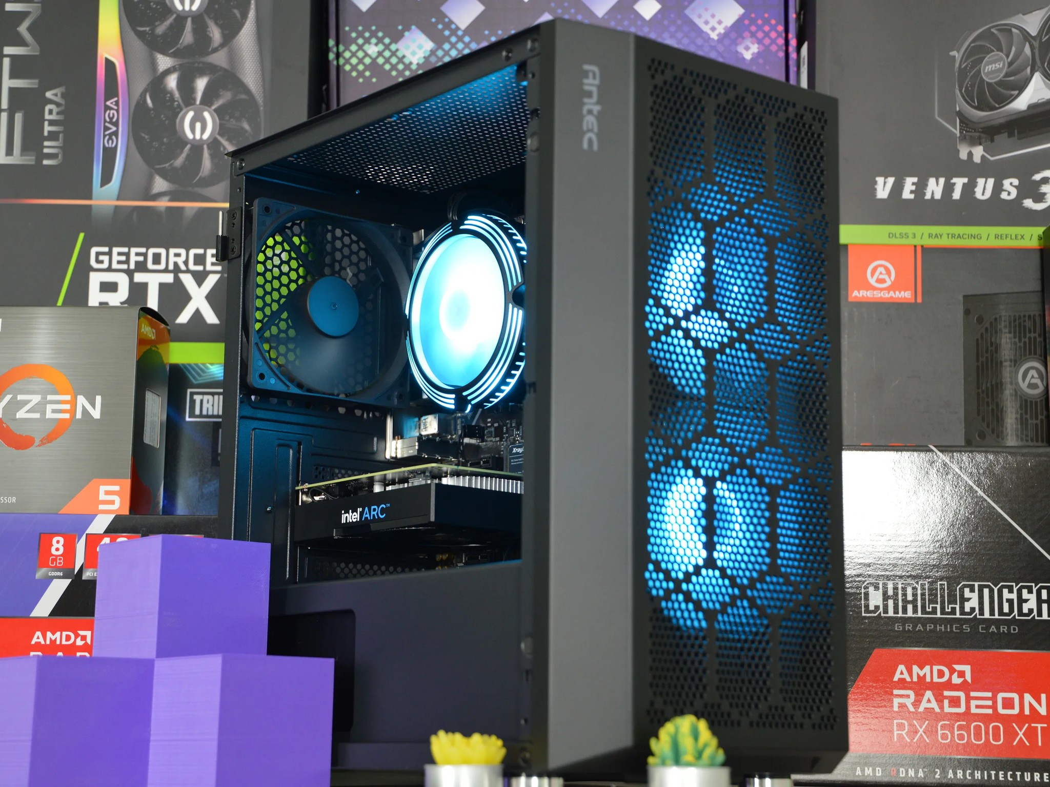 ⚡⚡ | ARC A380 6GB | RYZEN 5 3600 | 16GB DDR4 RAM | 1TB NVME SSD | Electric Arc |