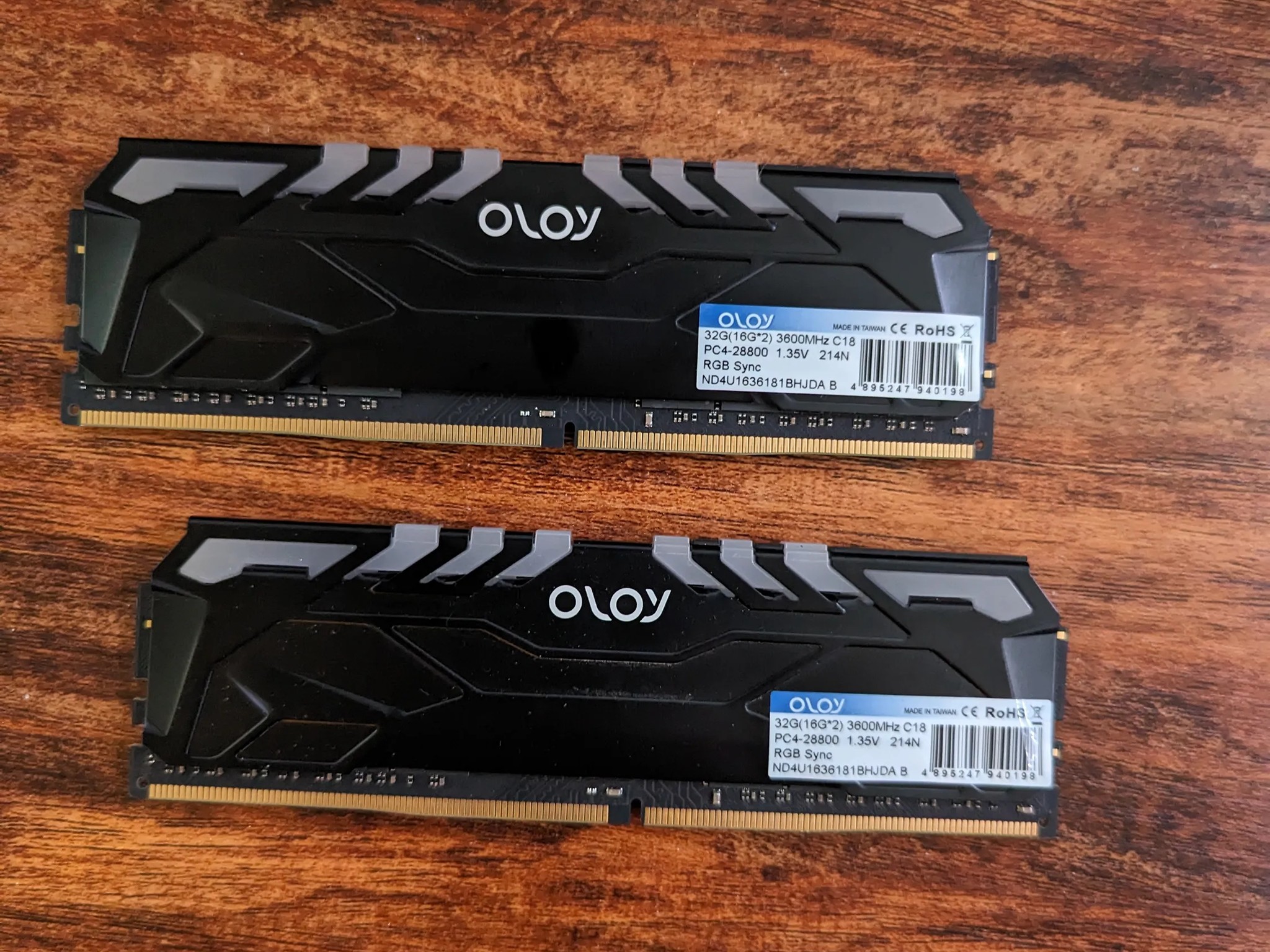 Oloy 32GB Ram (2x16gb sticks)