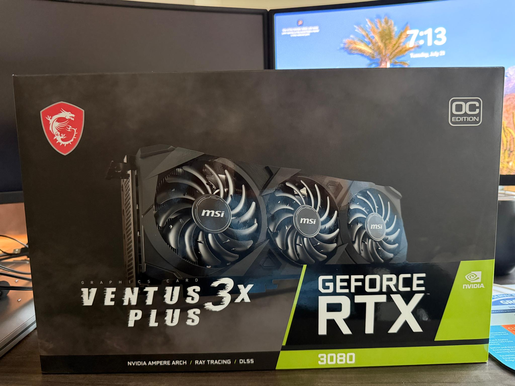 MSI VENTUS 3X PLUS OC GeForce RTX 3080 10GB LHR - Image 1