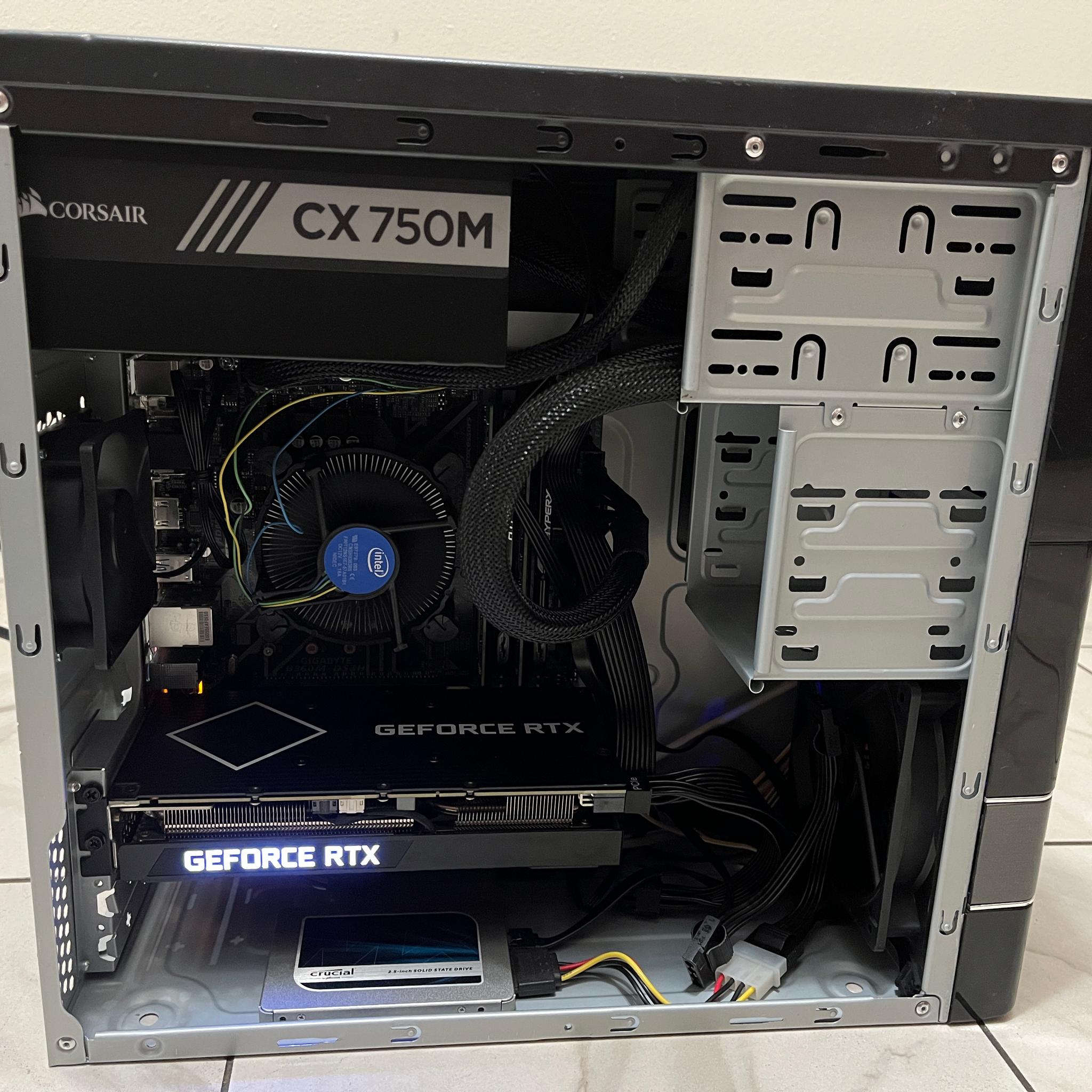 NVIDIA RTX 3060 Ti, Intel Core i5-8600, 16GB RAM, 500GB SSD - Sleeper Gaming PC w/ Wi-Fi & BT