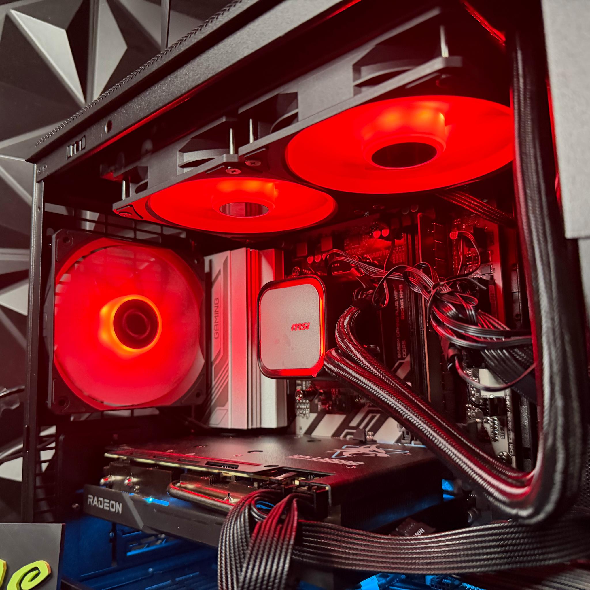 💀🔥 Mid DaDDY 76 🔥💀 Ryzen 5 7600X| RX 7600XT 16 GB| 32 GB DDR5| 1.25 TB NVMe| 650W PSU