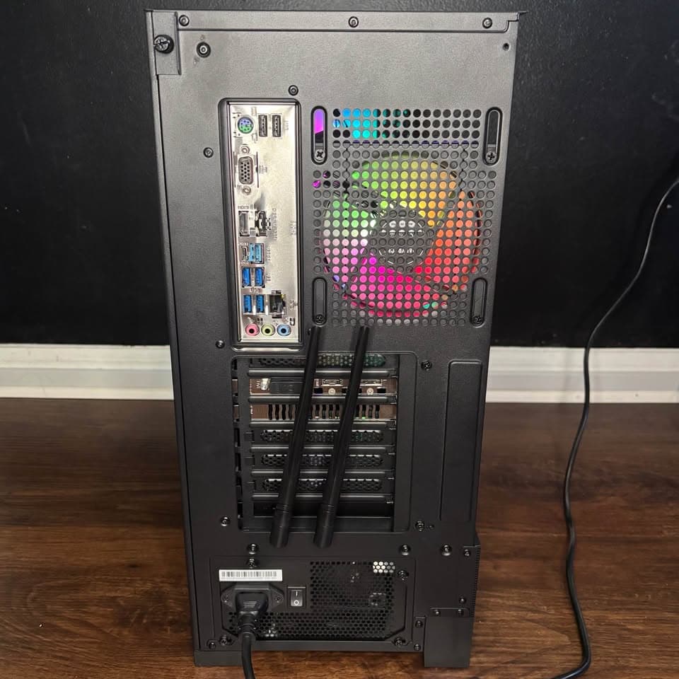 Black Gaming PC (GTX 1660 6GB + AMD Ryzen 5 2600 + 16GB DDR4 + SSD + HDD)