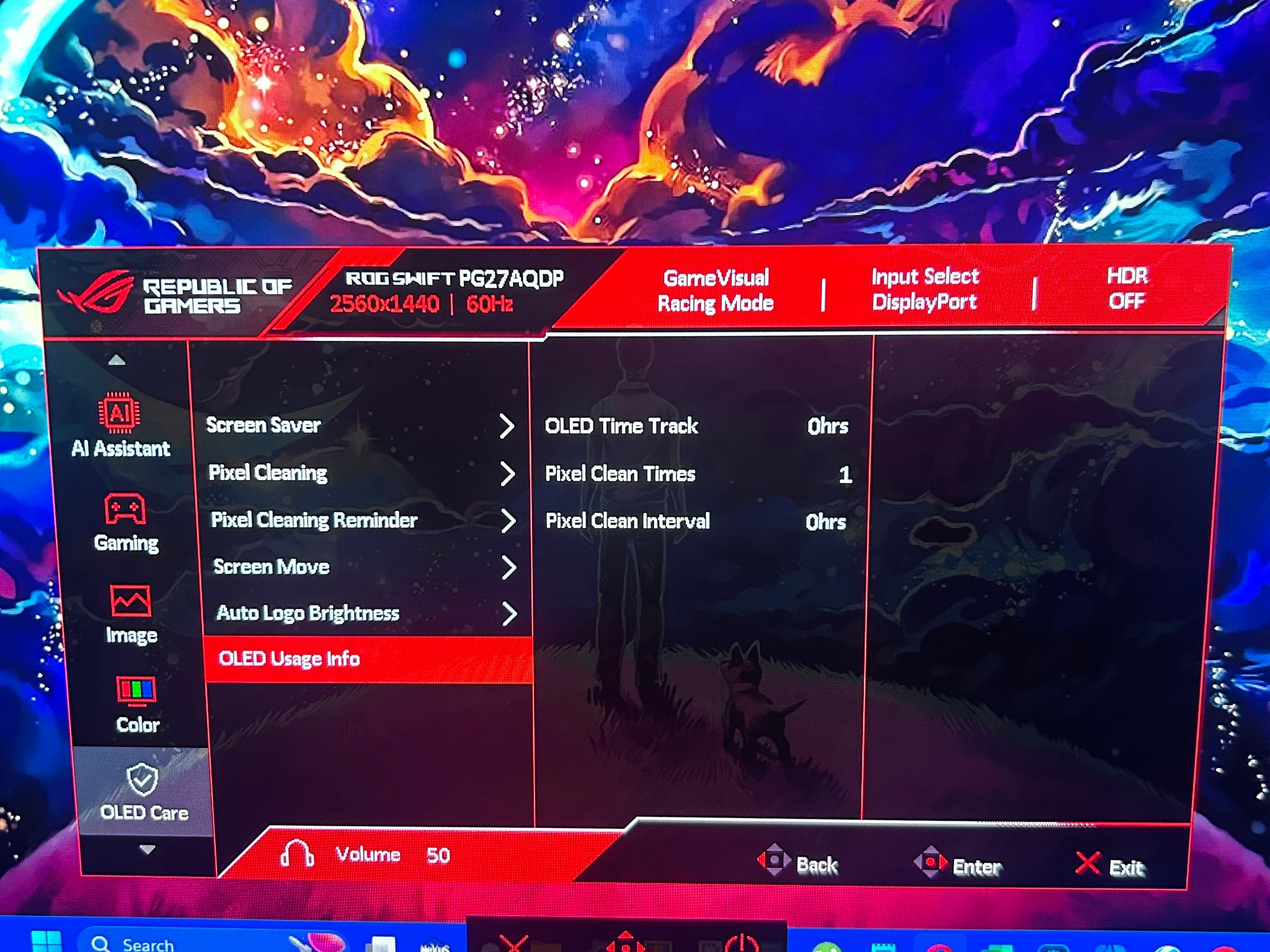 ASUS ROG 27" OLED - 480hz Refresh Rate - (2560x1440 Resolution) - Gaming Monitor