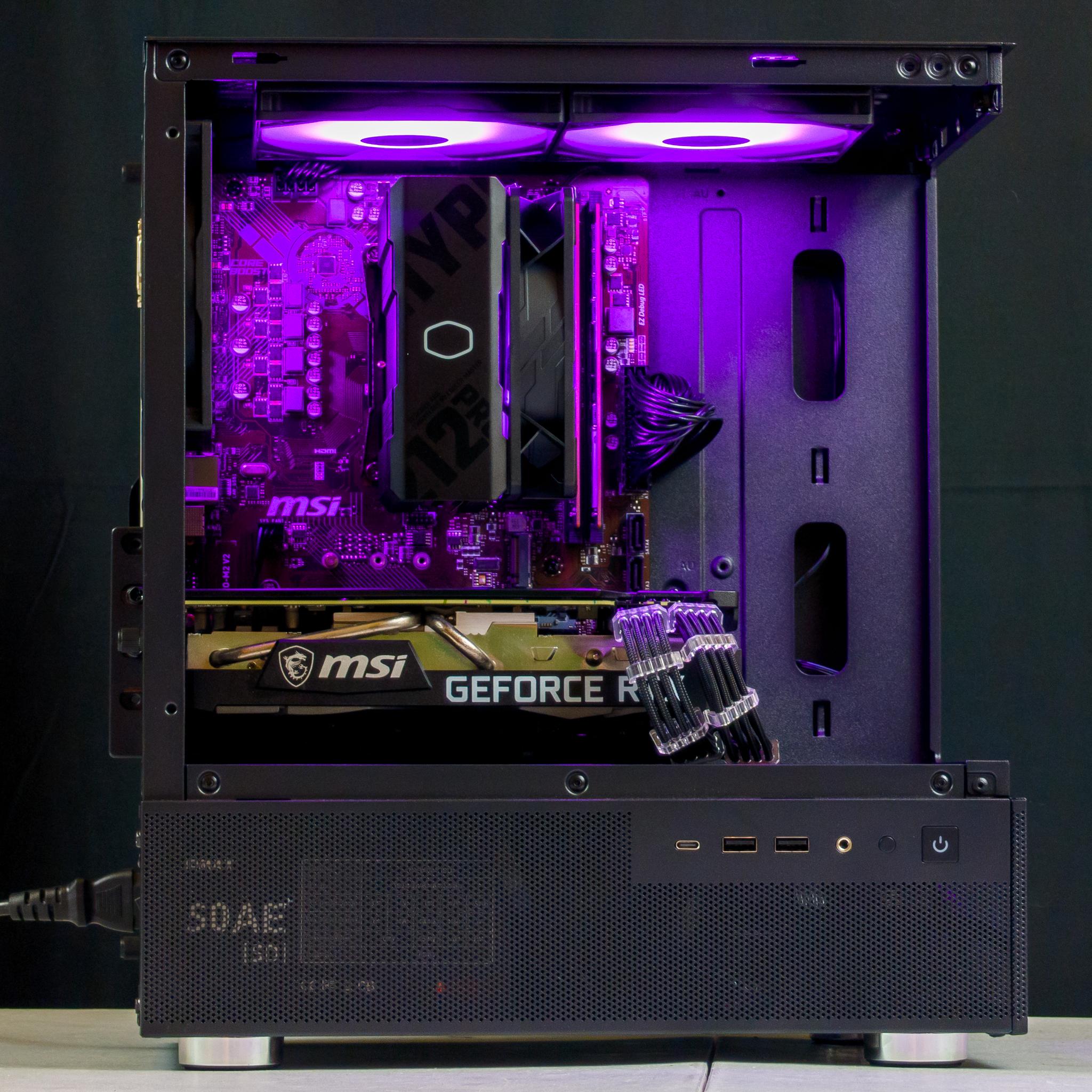 💜🖤 RTX 3070 / Ryzen 7 3700X / 32GB Gaming PC 🖤💜