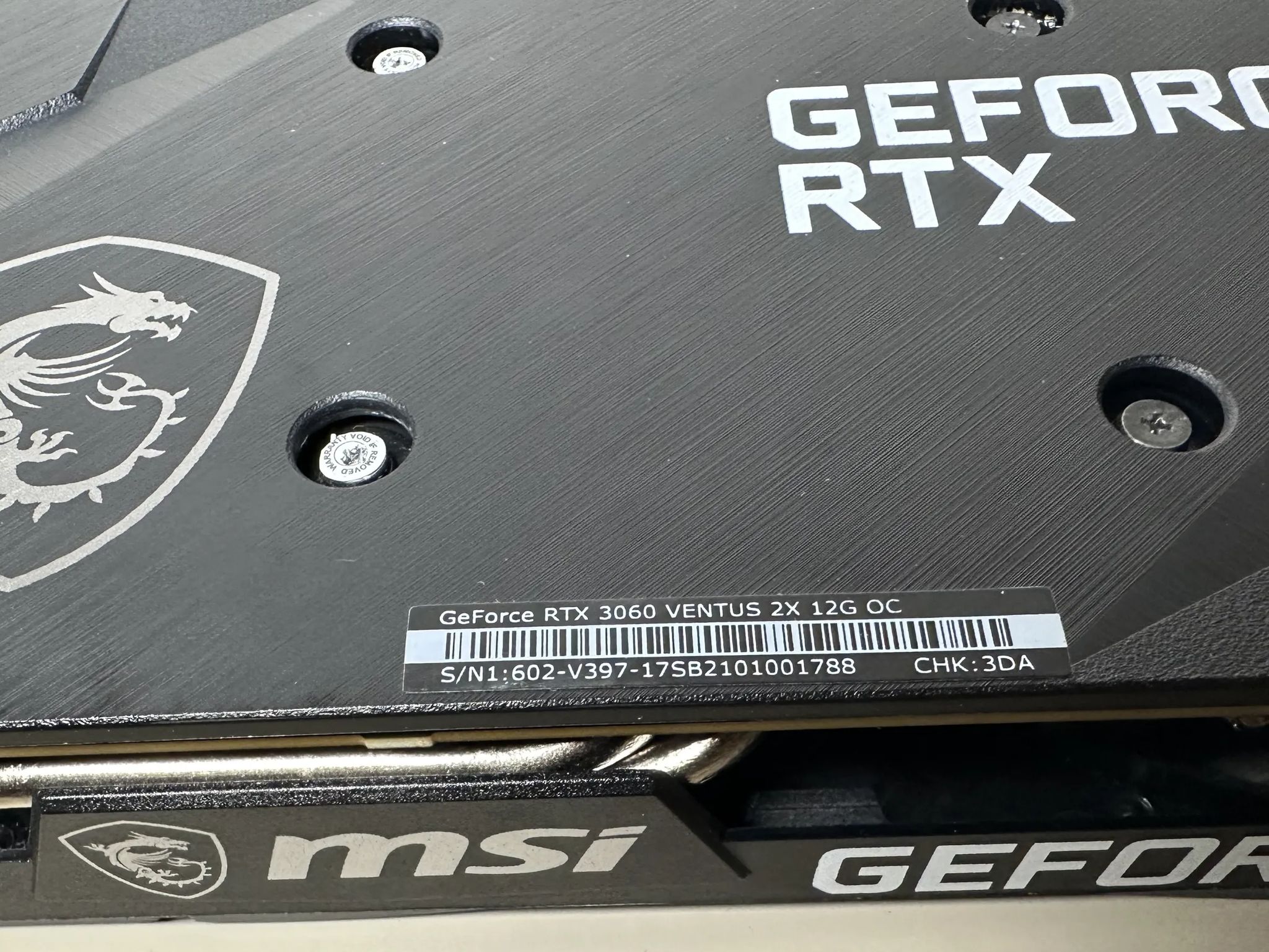 MSI RTX 3060 VENTUS 2X OC Nvidia