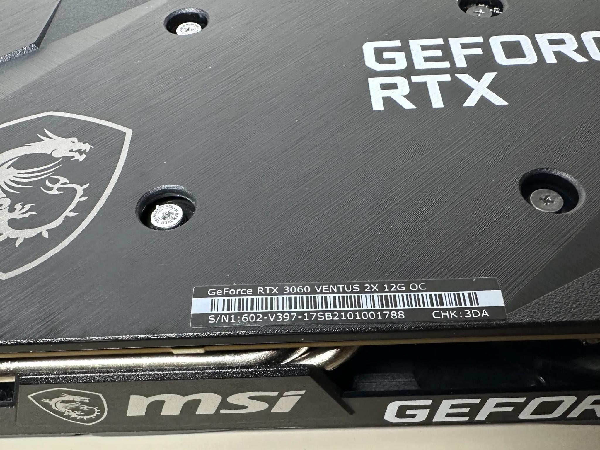 MSI RTX 3060 VENTUS 2X OC Nvidia