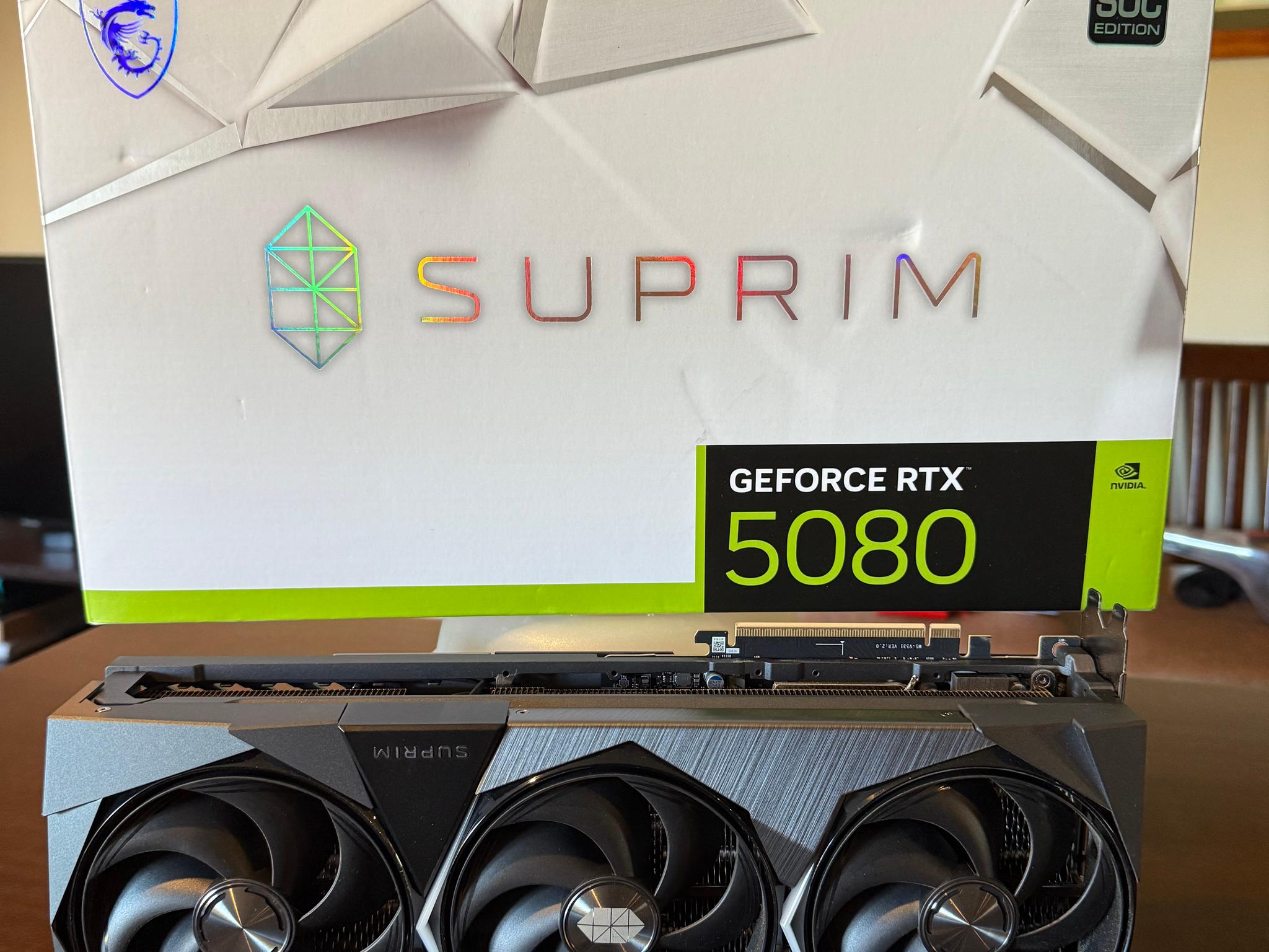 MSI GeForce RTX 5080 SUPRIM X 16GB GDDR7 – Used, Great Condition