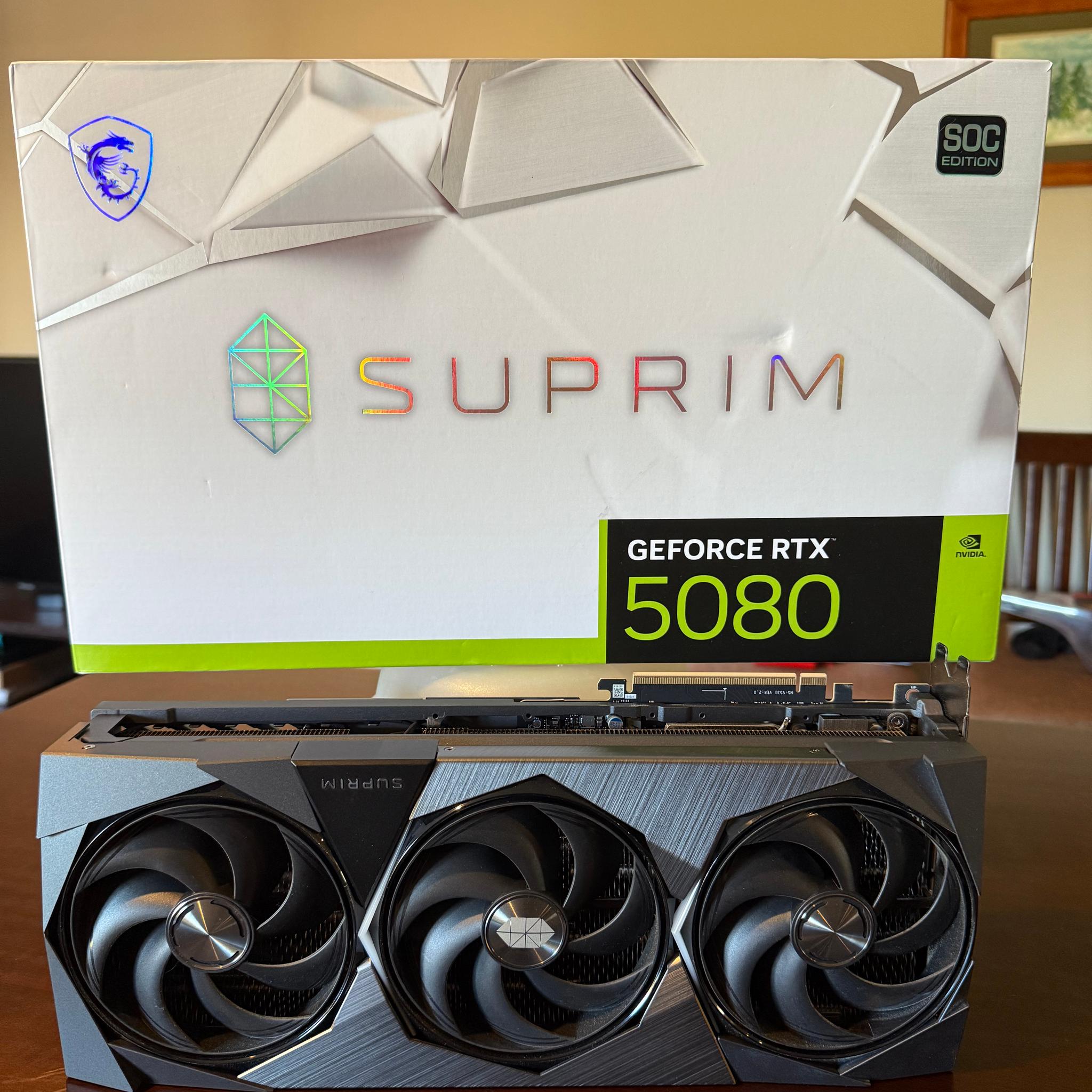 MSI GeForce RTX 5080 SUPRIM X 16GB GDDR7 – Used, Great Condition