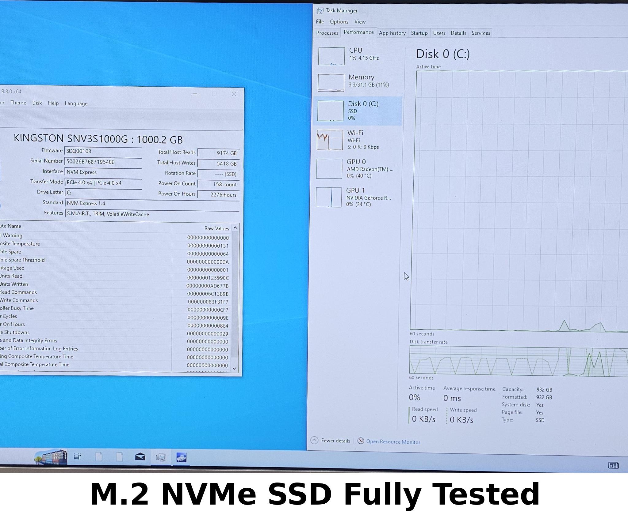 1TB NVMe M.2 SSD Kingston