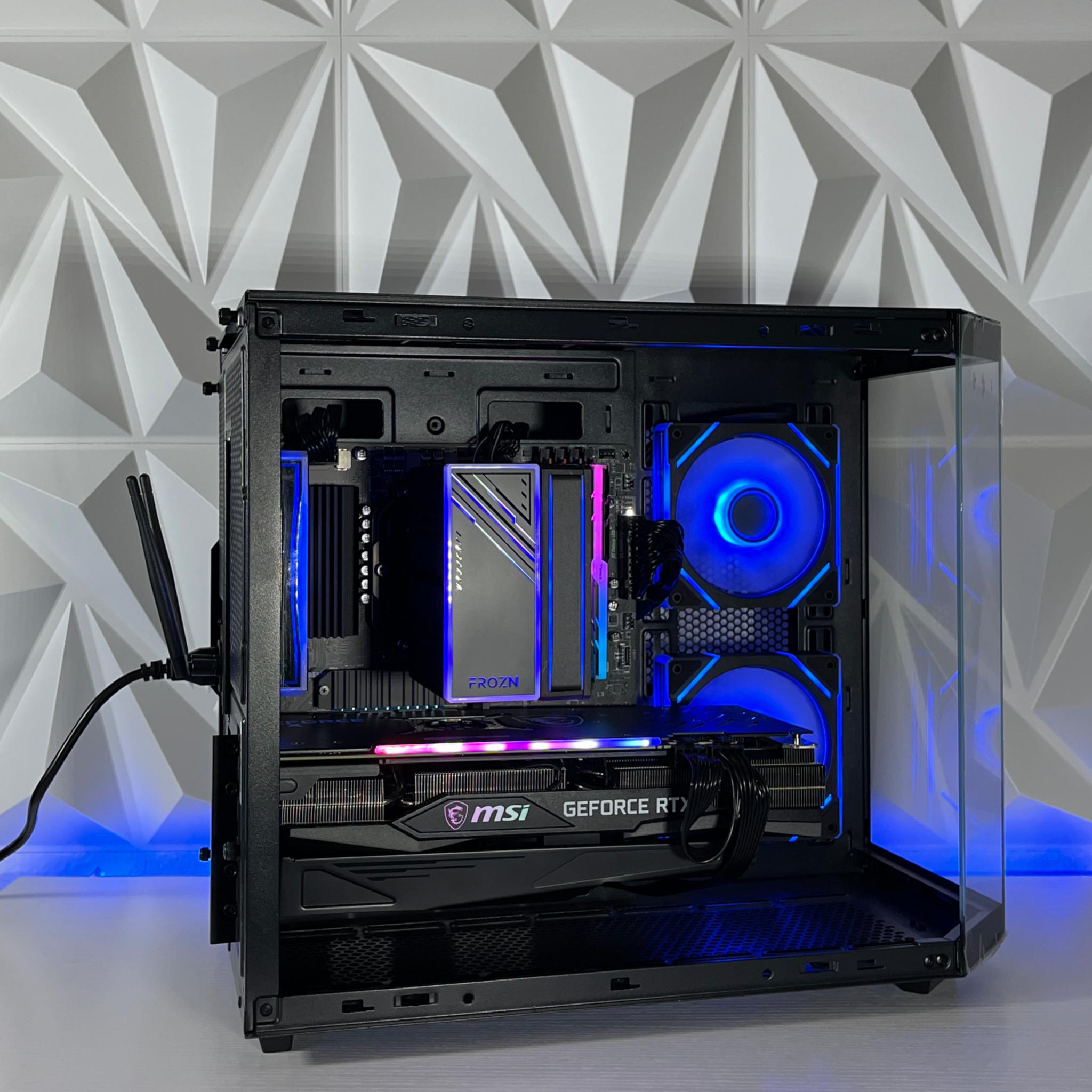 RTX 3070 TRIO, Ryzen 7 5800X, 32GB RAM | Black RGB Gaming Computer