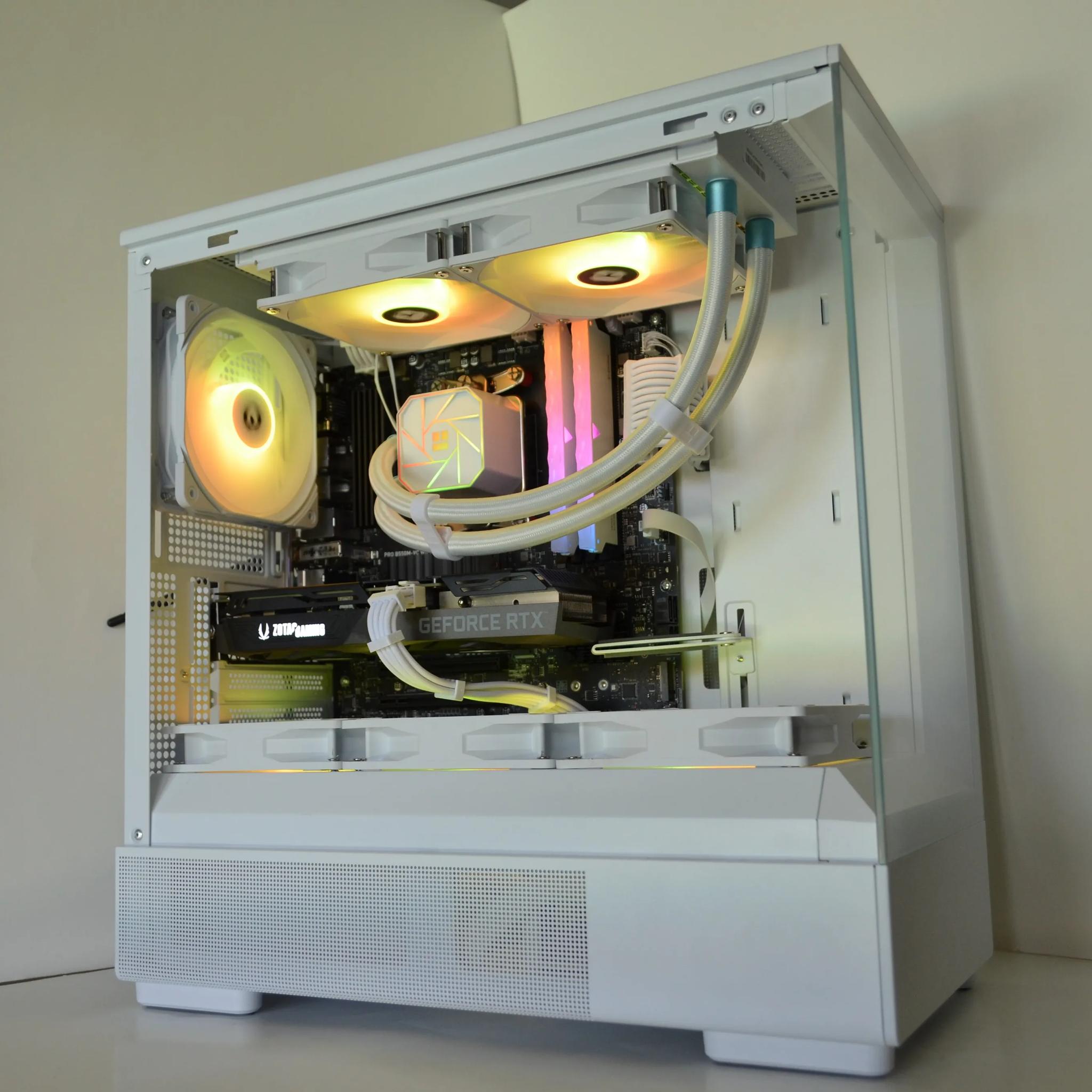 ❄️Glacier🧊- RTX 3060 Ti - Ryzen 5 5500 - 1tb NVME - 16gb RAM - 💧Liquid Cooled🧊