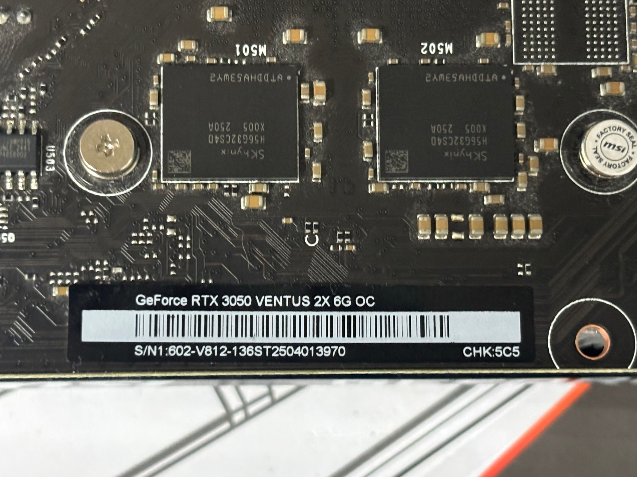 MSI VENTUS 2X GeForce RTX 3050 6GB