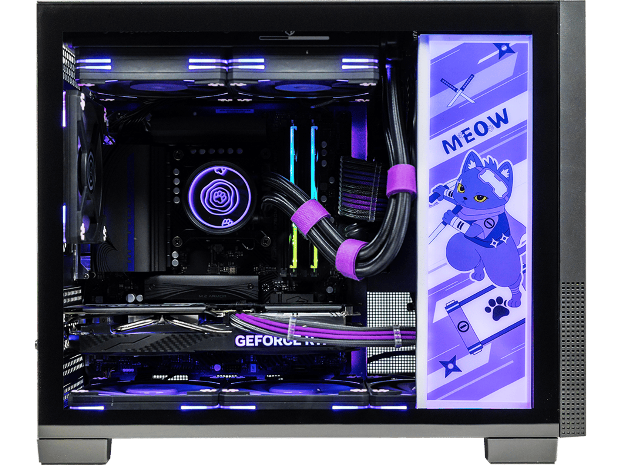 🥷🏾Nyan-Ja🥷🏾Gaming PC ⚔ RTX 5060 12GB 💜 i5-13400F ⚔ 32GB DDR5 💜 1T M.2 ⚔ Windows 11 ...