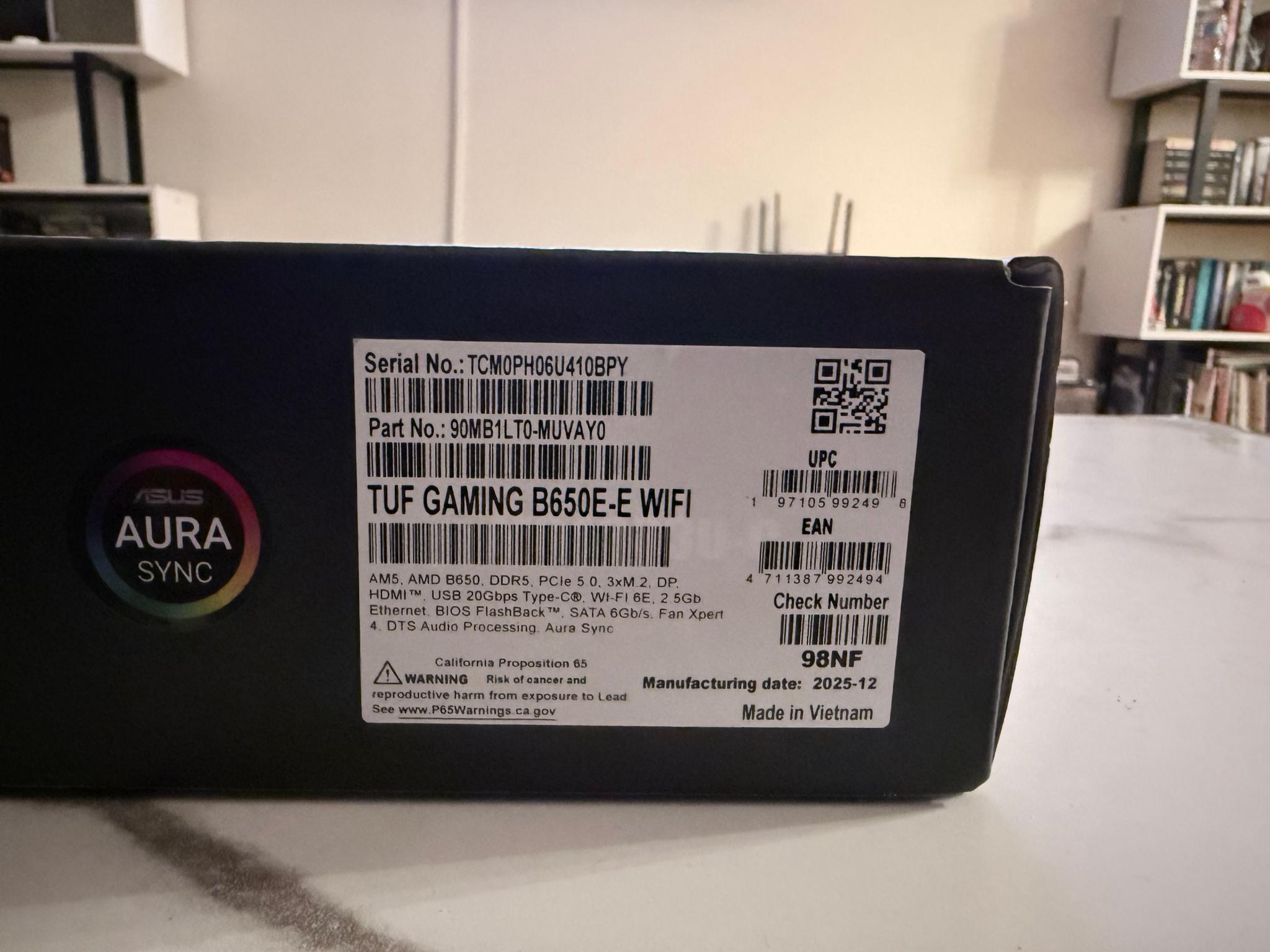 Asus B650E-E WiFi TUF Gaming AM5