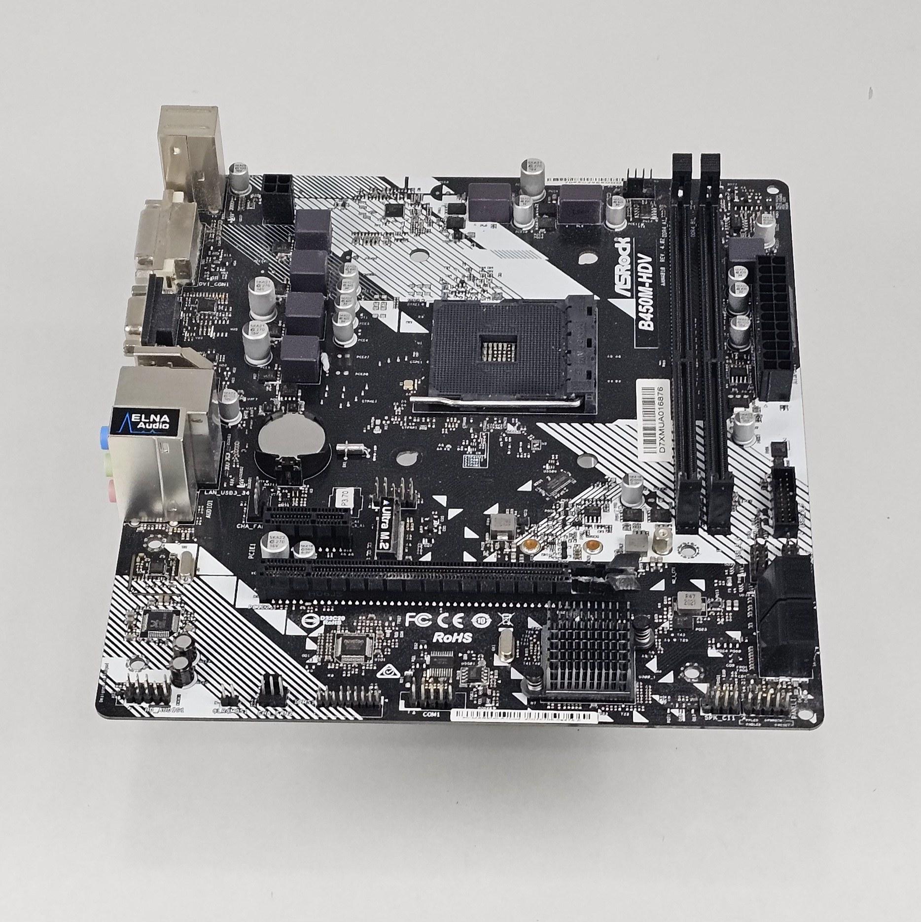 ASRock B450M-HDV AMD AM4 DDR4 mATX Motherboard