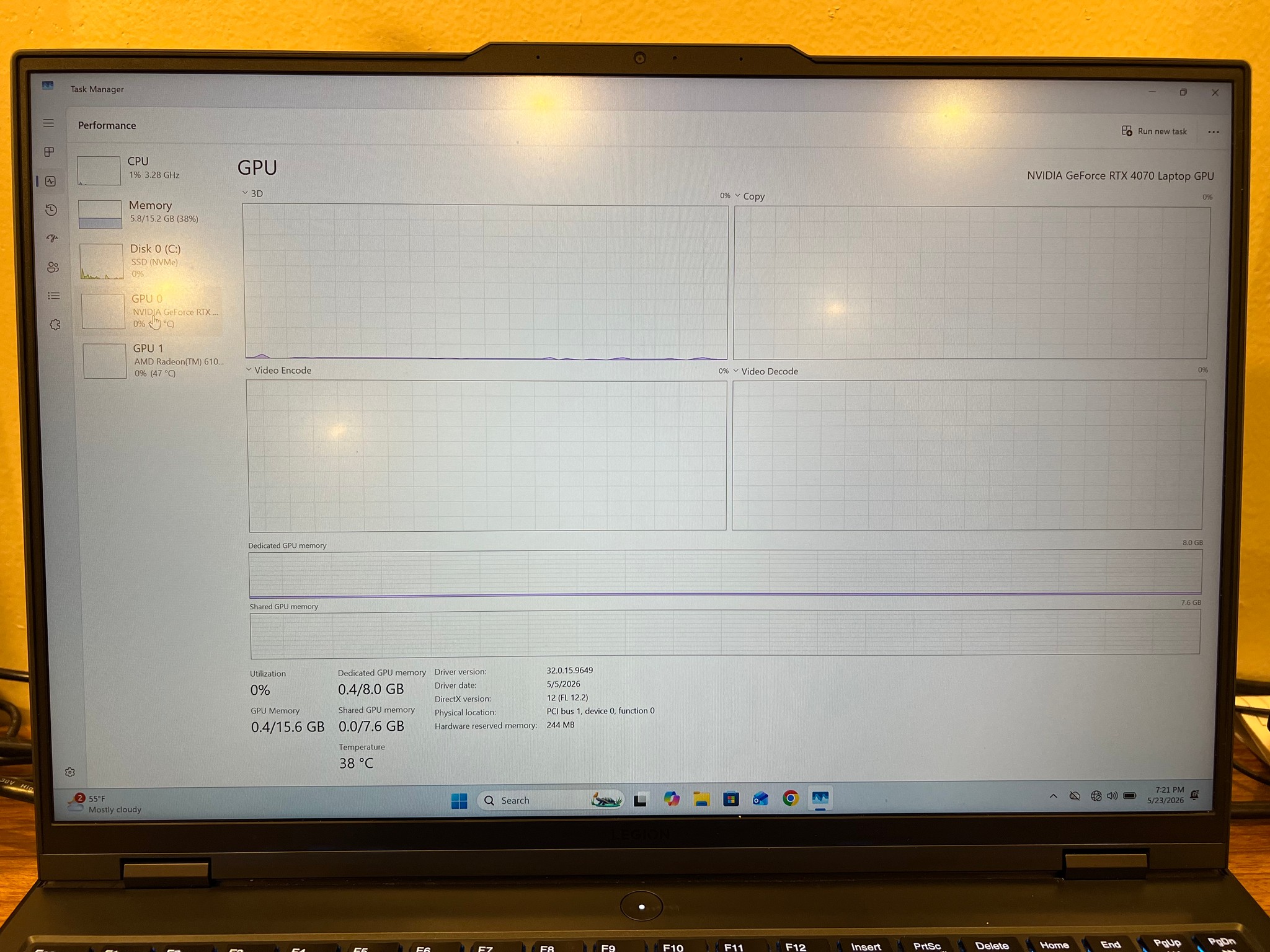 RTX 4070 | Ryzen 7 7745HX | 16GB DDR5 RAM | 512GB NVMe | Lenovo Legion Pro 5 16ARX8