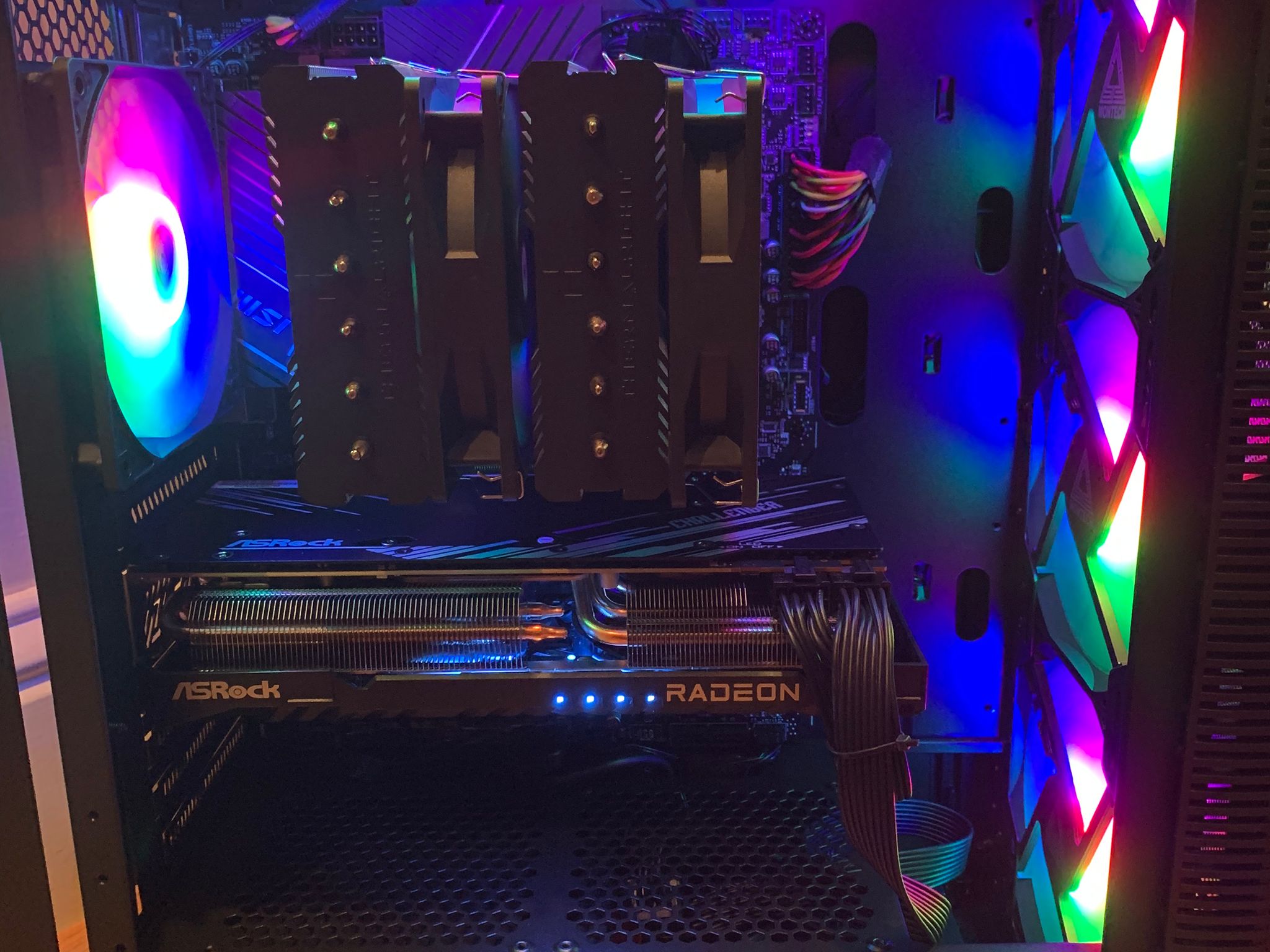 NEW i5 12600KF RX 7800XT MID-RANGE CUSTOM GAMING PC 16GB RAM RGB LIGHTS 1TB SSD WINDOWS 10 WIFI